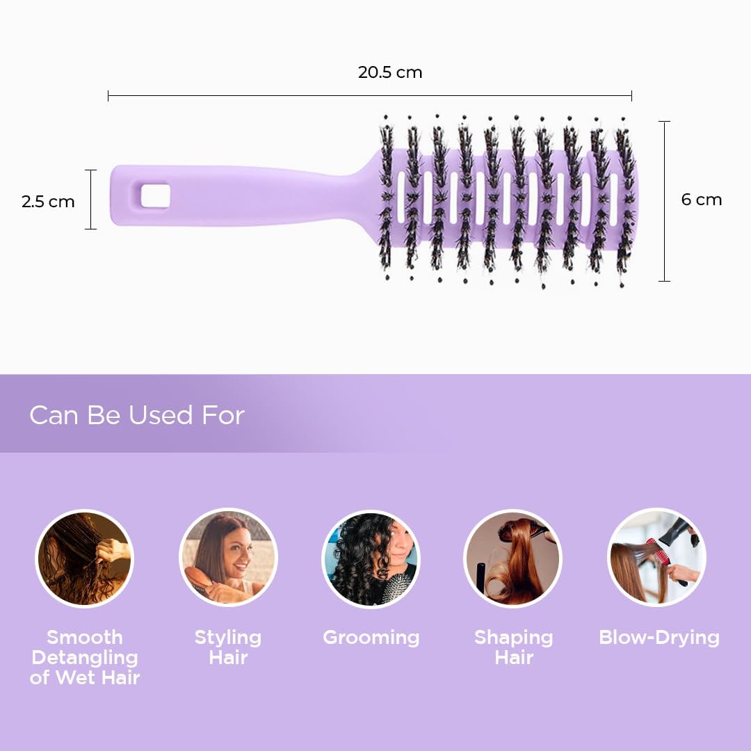 Kuber Industries Round Vented Hair Brush - Child Friendly