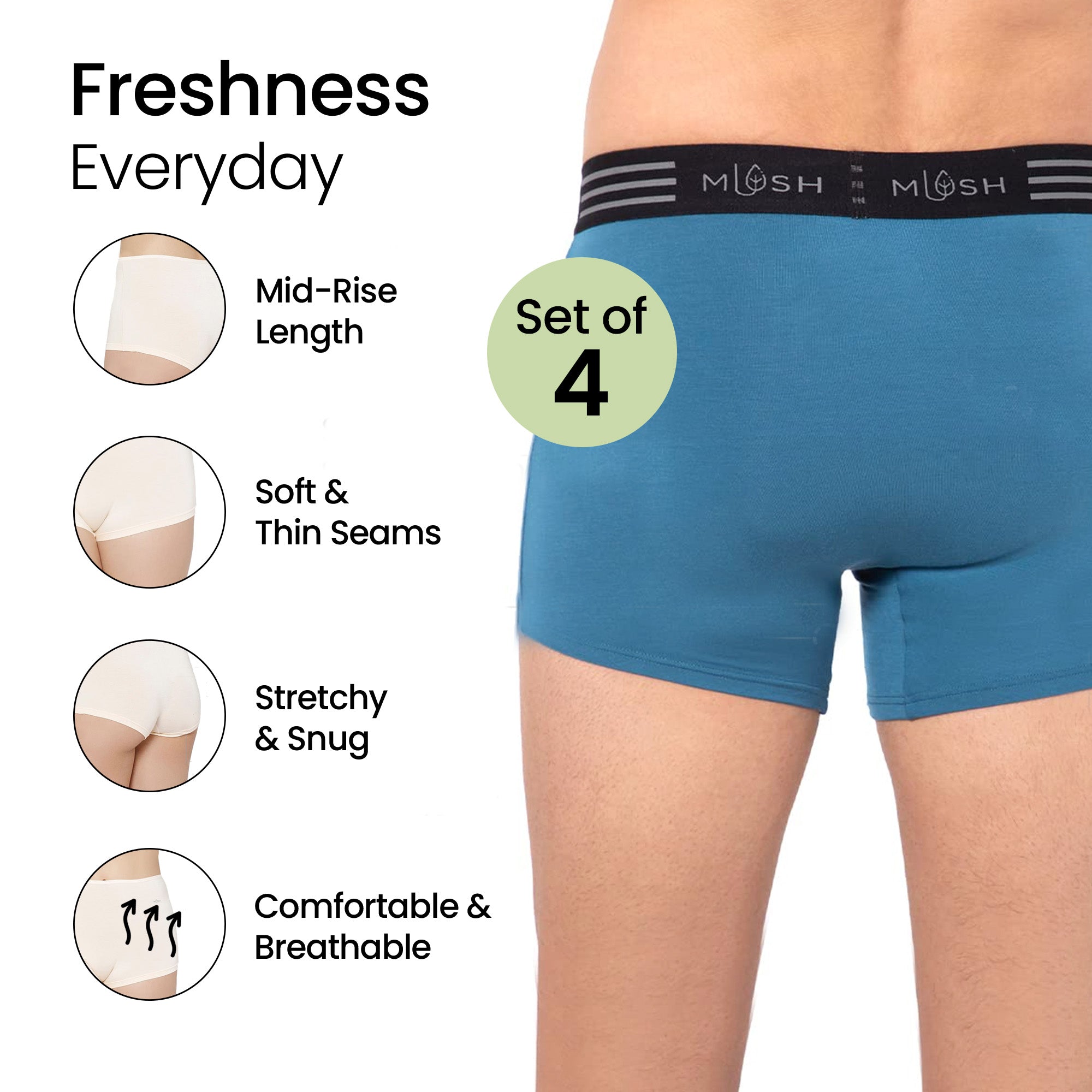 Mush Bamboo Underwear - Stylish Choice for Casual Wear