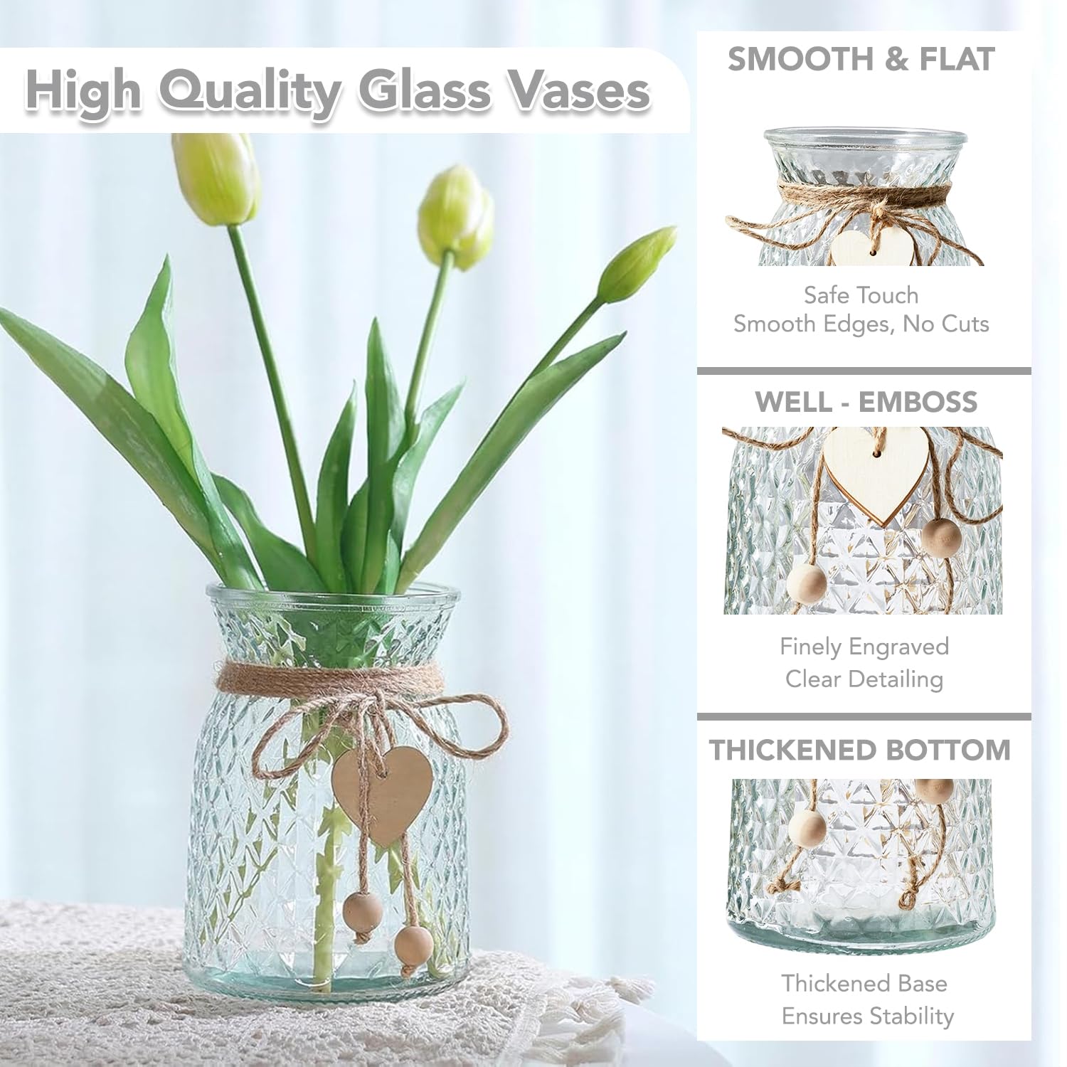 Ekhasa glass vase - home decoration