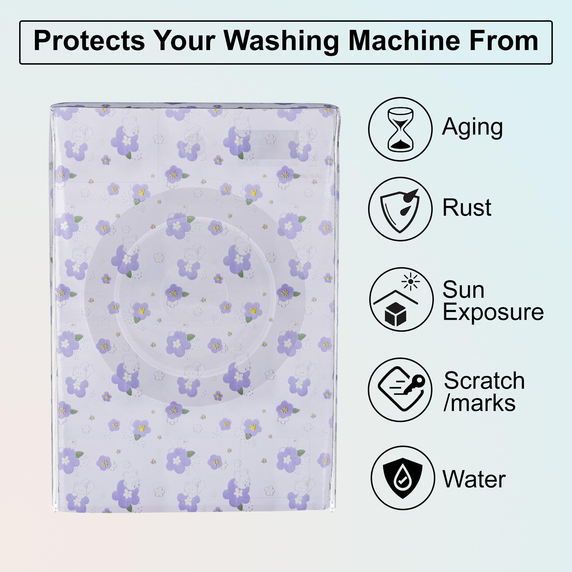 Kuber Industries washing machine cover - Stylish appliance safeguard