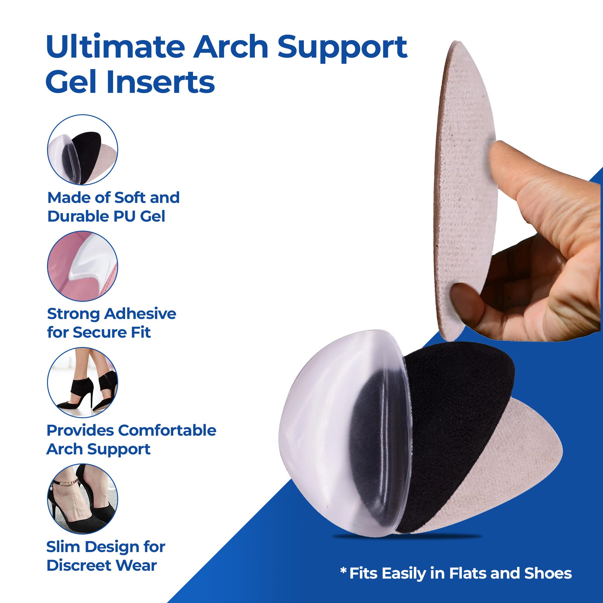 Dr Foot Hidden Arch Support - Pain relief for women