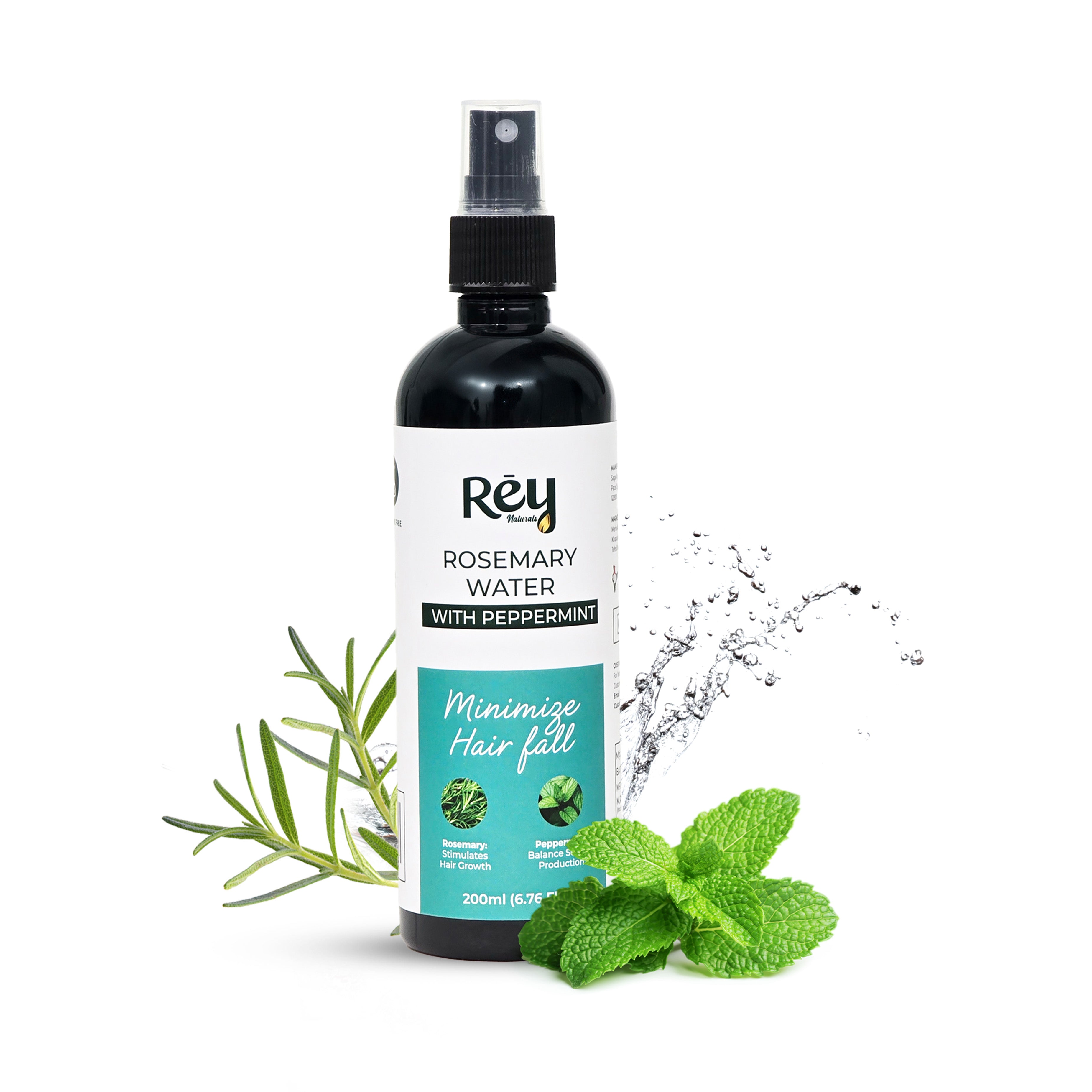 Rey Naturals peppermint spray - invigorating hair nourishment