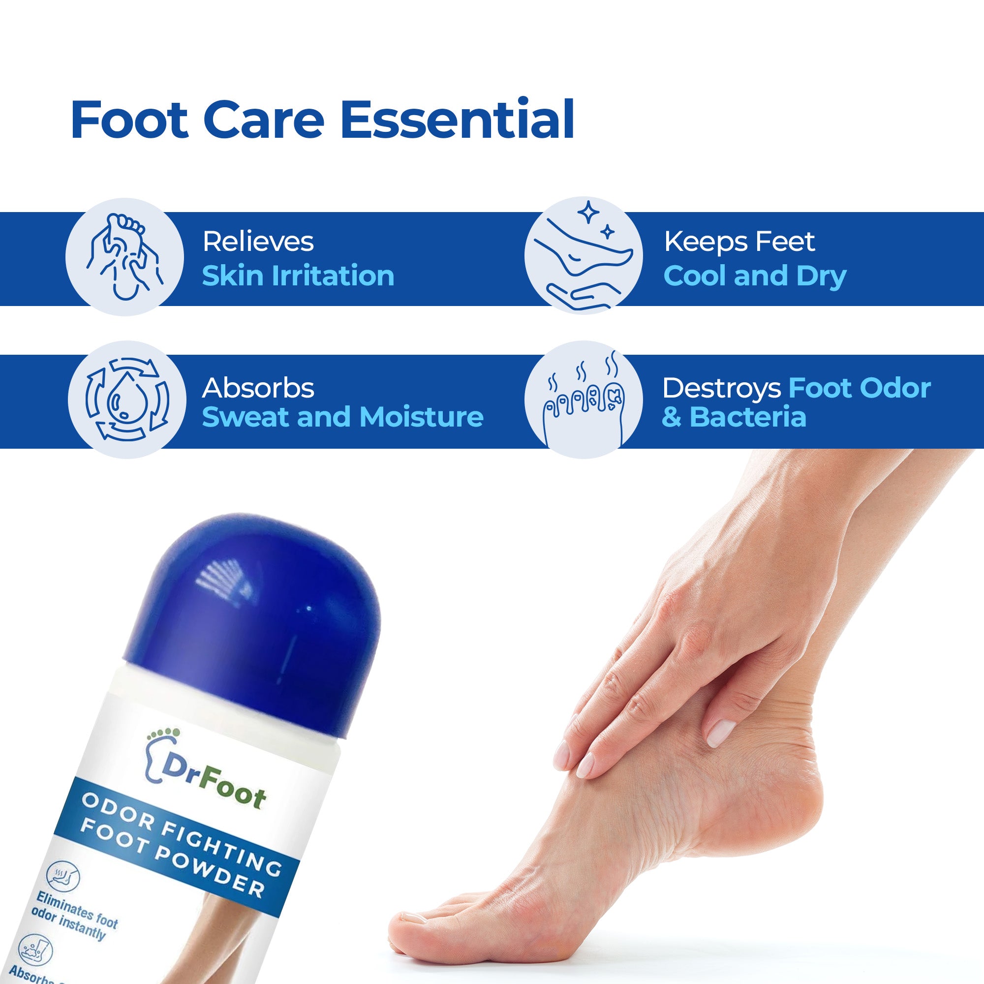 Dr Foot odor fighting foot powder - Perfect for daily use