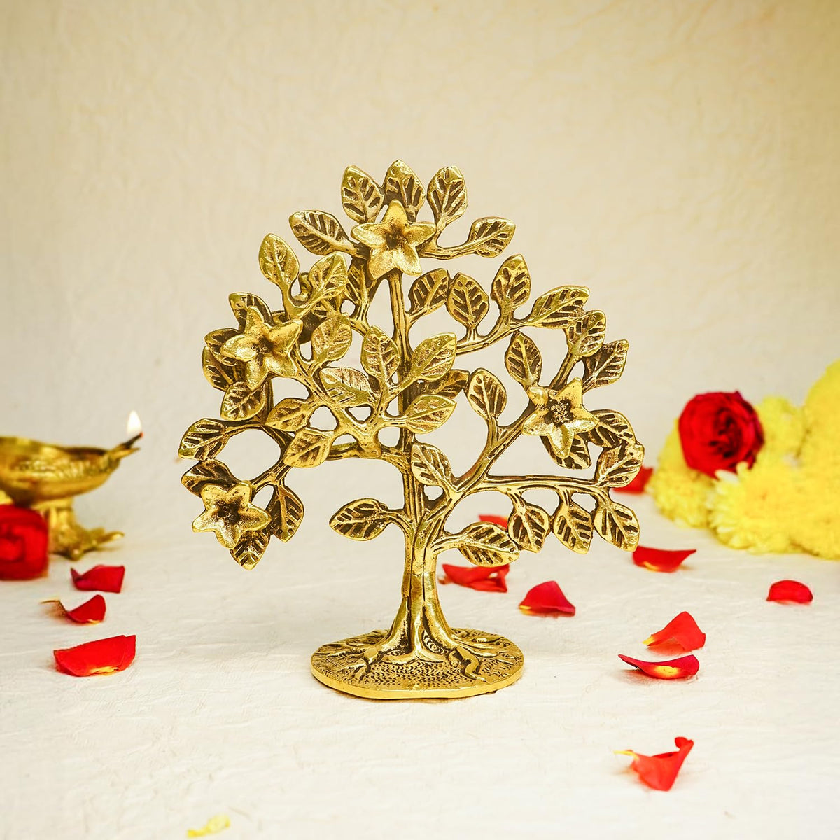 Ekhasa Golden Kalpavriksha Tree - Enhance Your Meditation Space