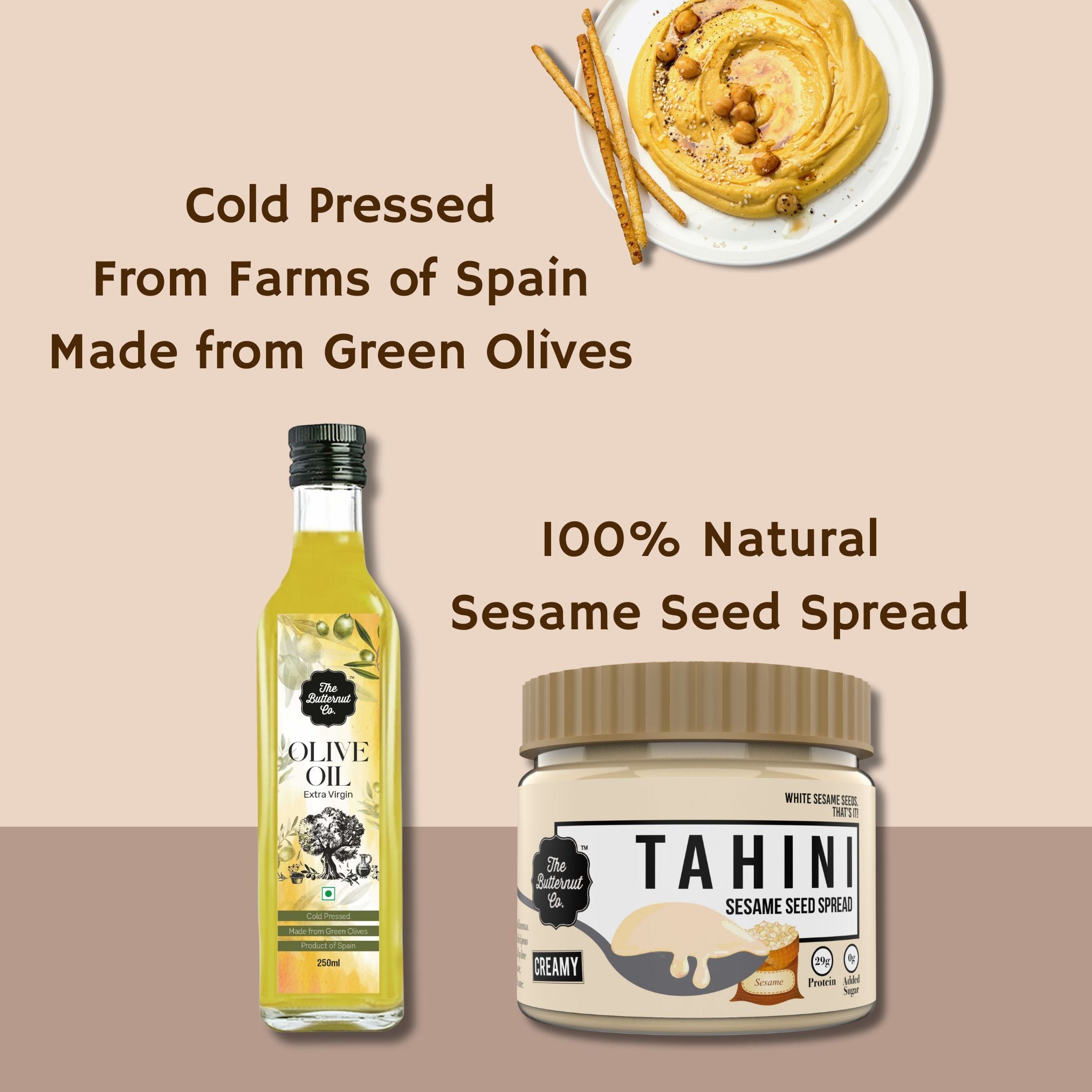 The Butternut Co. Cold Pressed Olive Oil - enhances salads