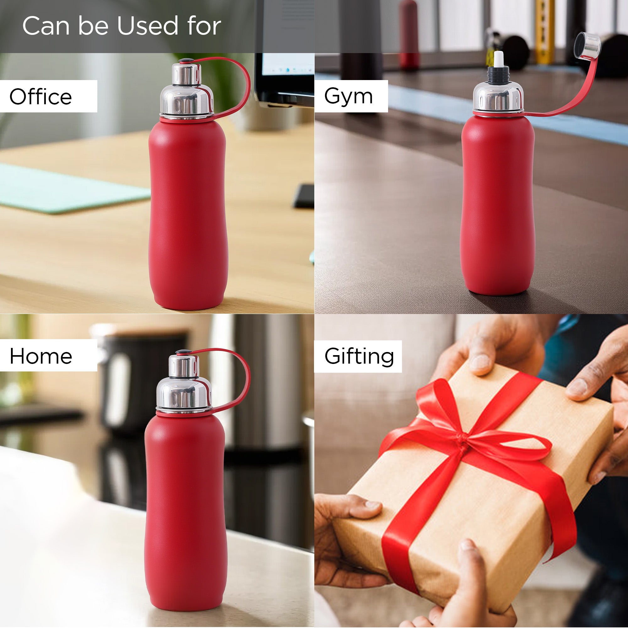 UMAI red insulated bottle - school accessory