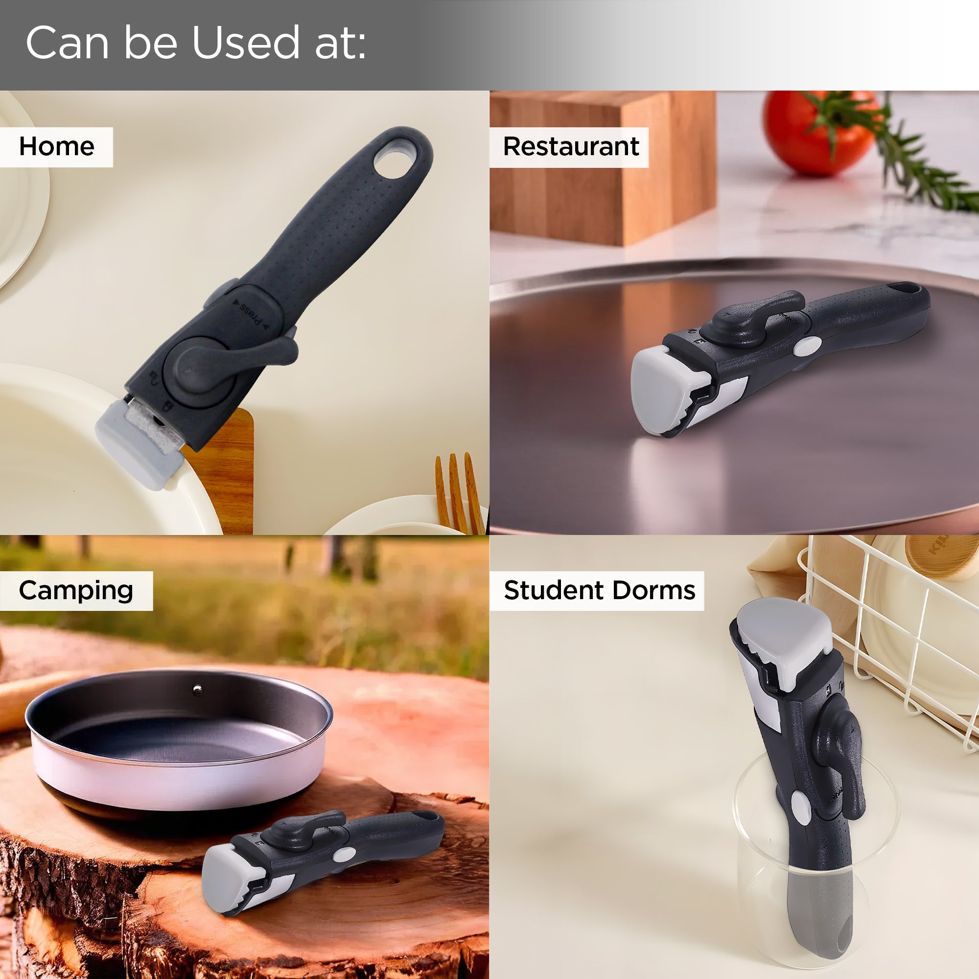 The Better Home Removable Pan Handle - Perfect for frying pans