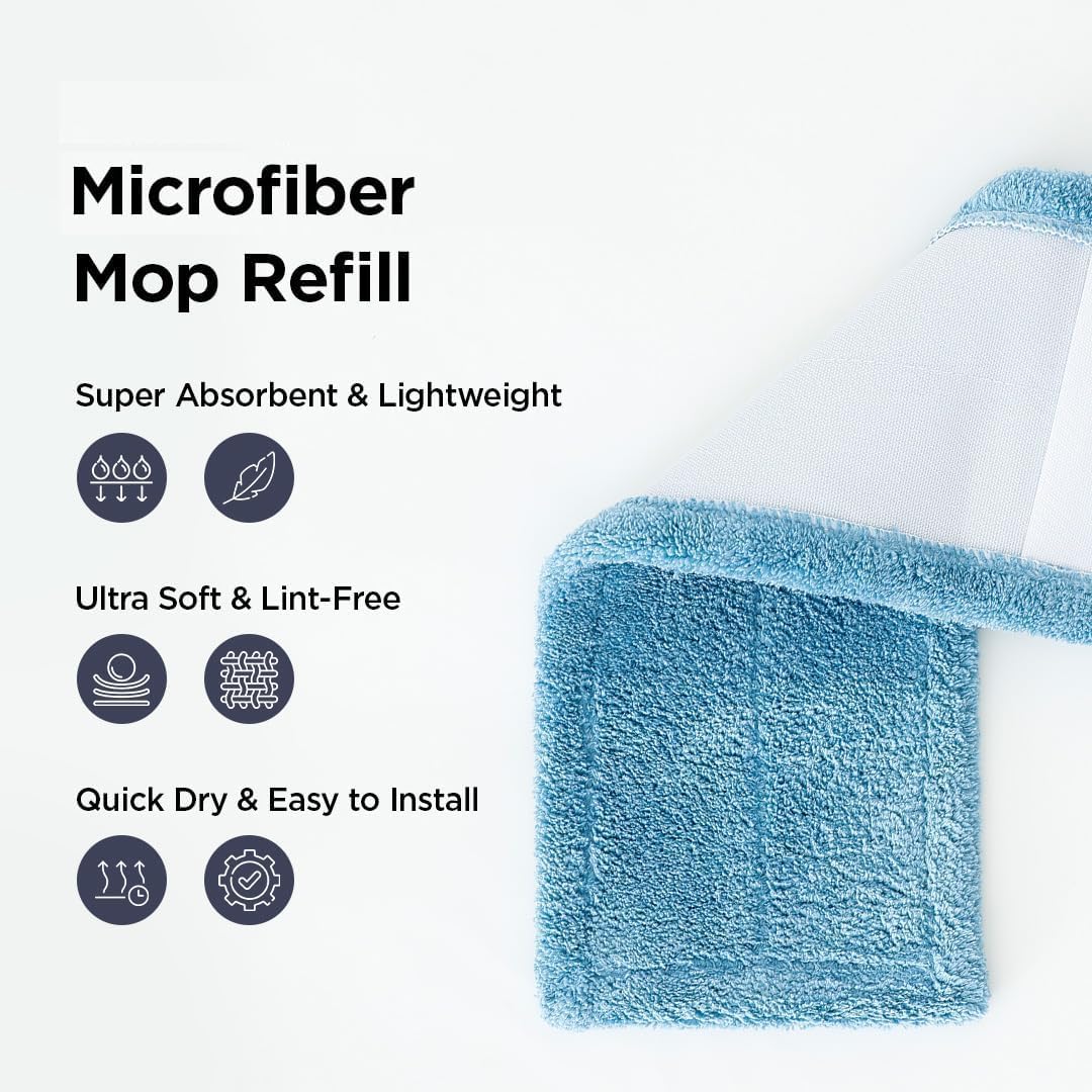 Kuber Microfiber Mop Refill Pad - effective dirt removal