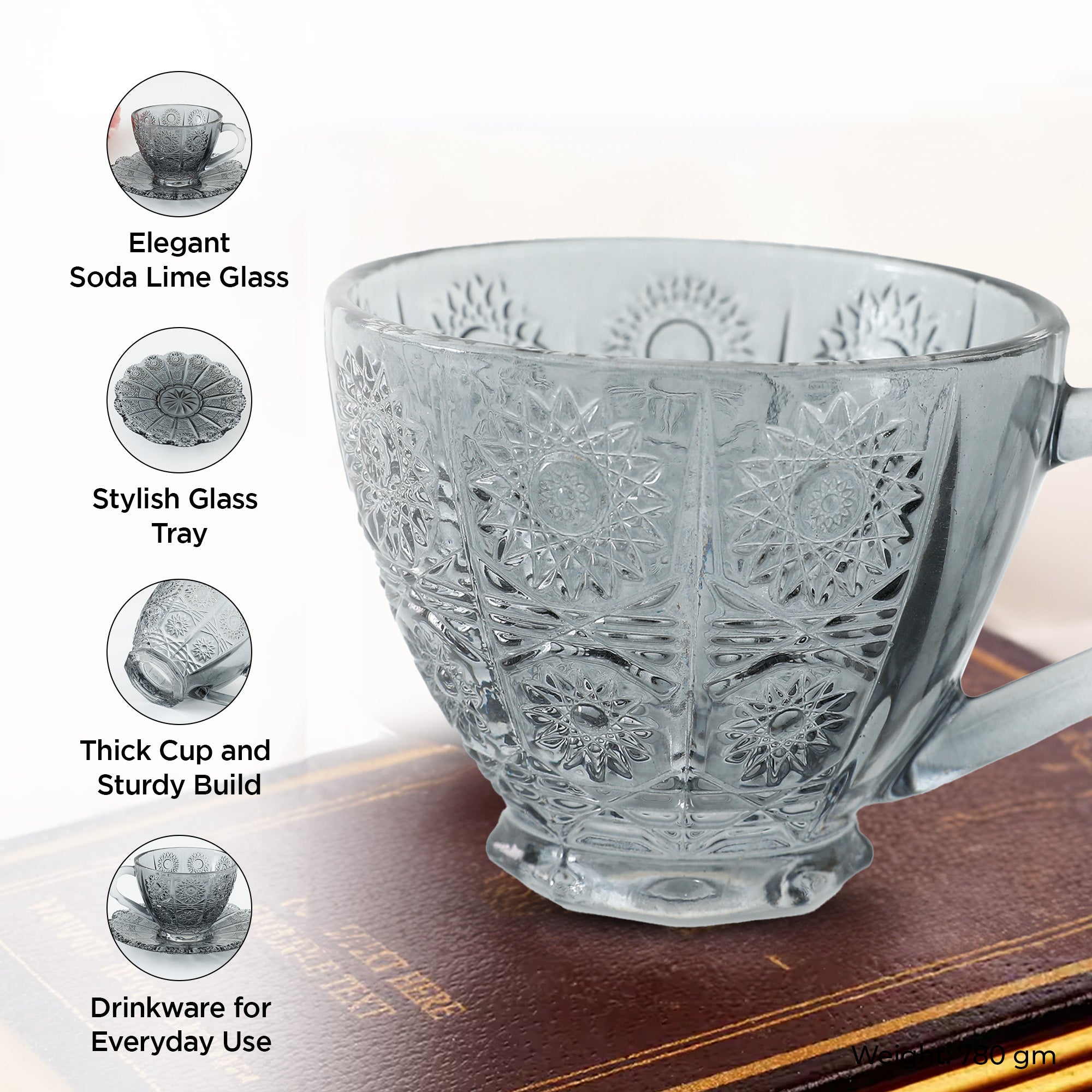 The Better Home Glass Tea Cup - Family gathering setting