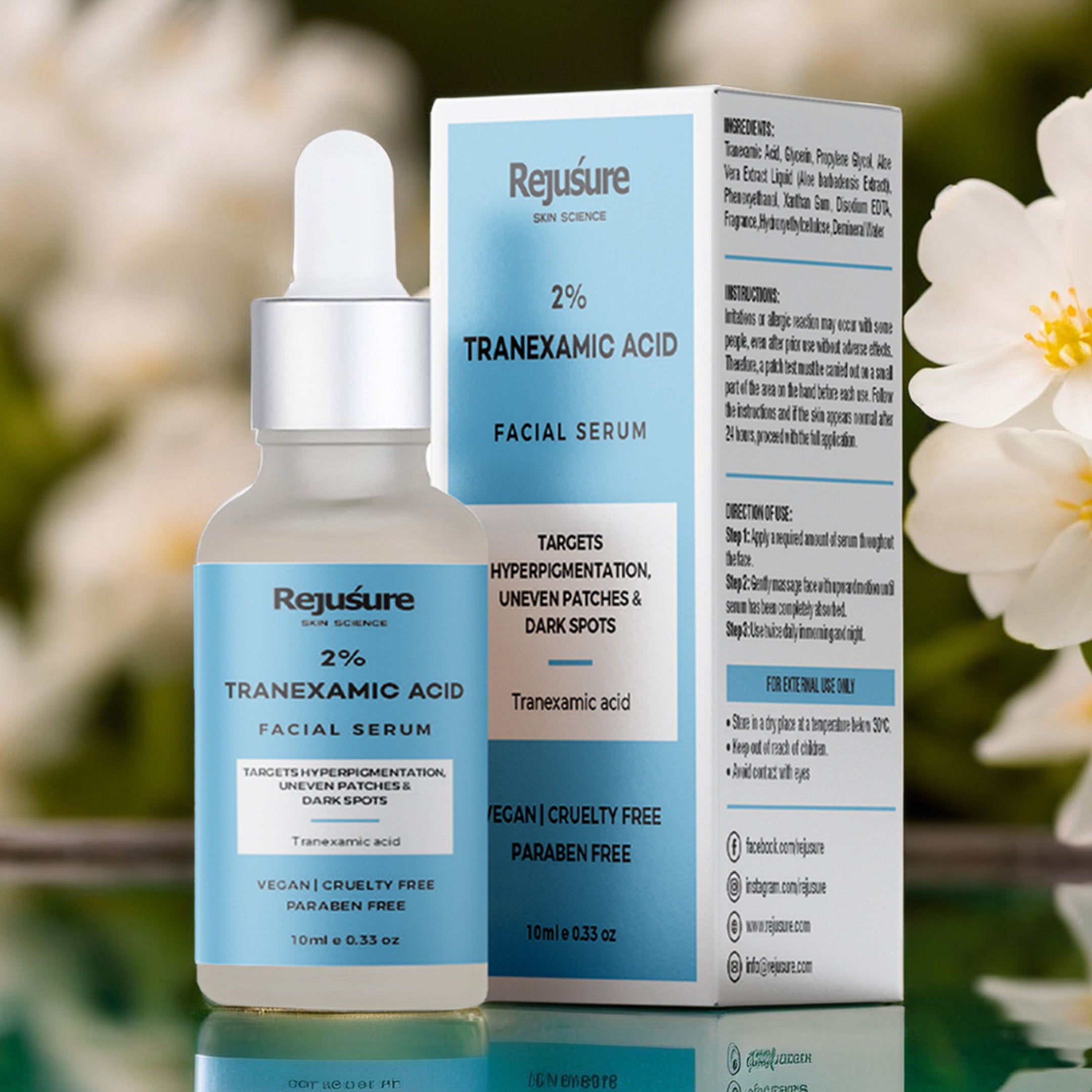 Rejusure 2% Tranexamic Acid Face Serum - anti-aging solution