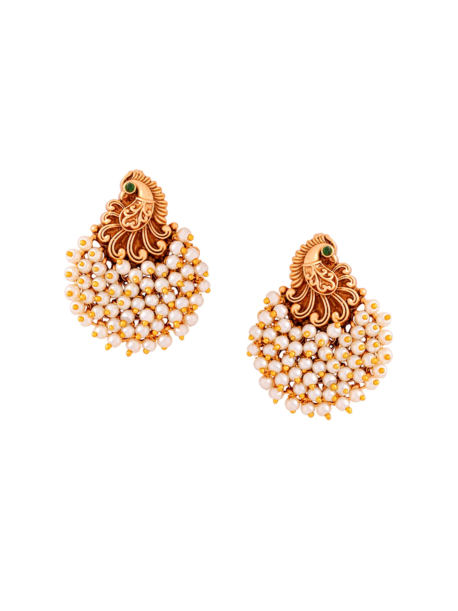 Yellow Chimes pearl drop earrings - perfect for casual outings