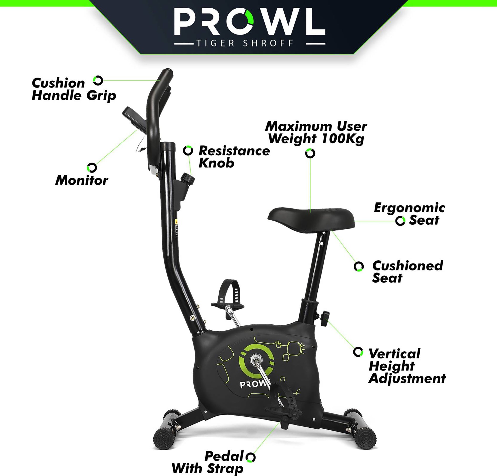 Reach upright bike - Comfortable ergonomic design