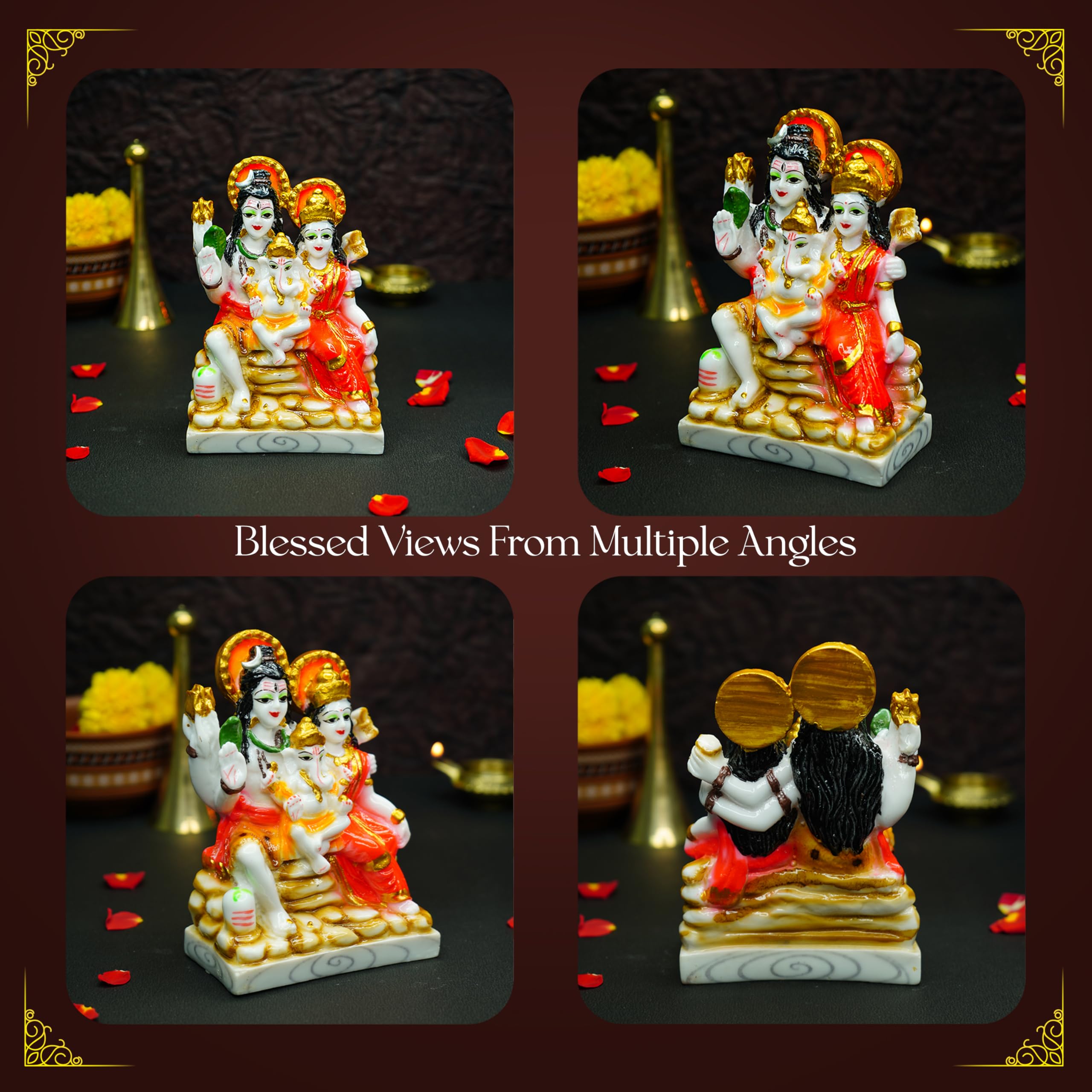 Ekhasa Shiv Parivar Idol - Colorful Home Decoration