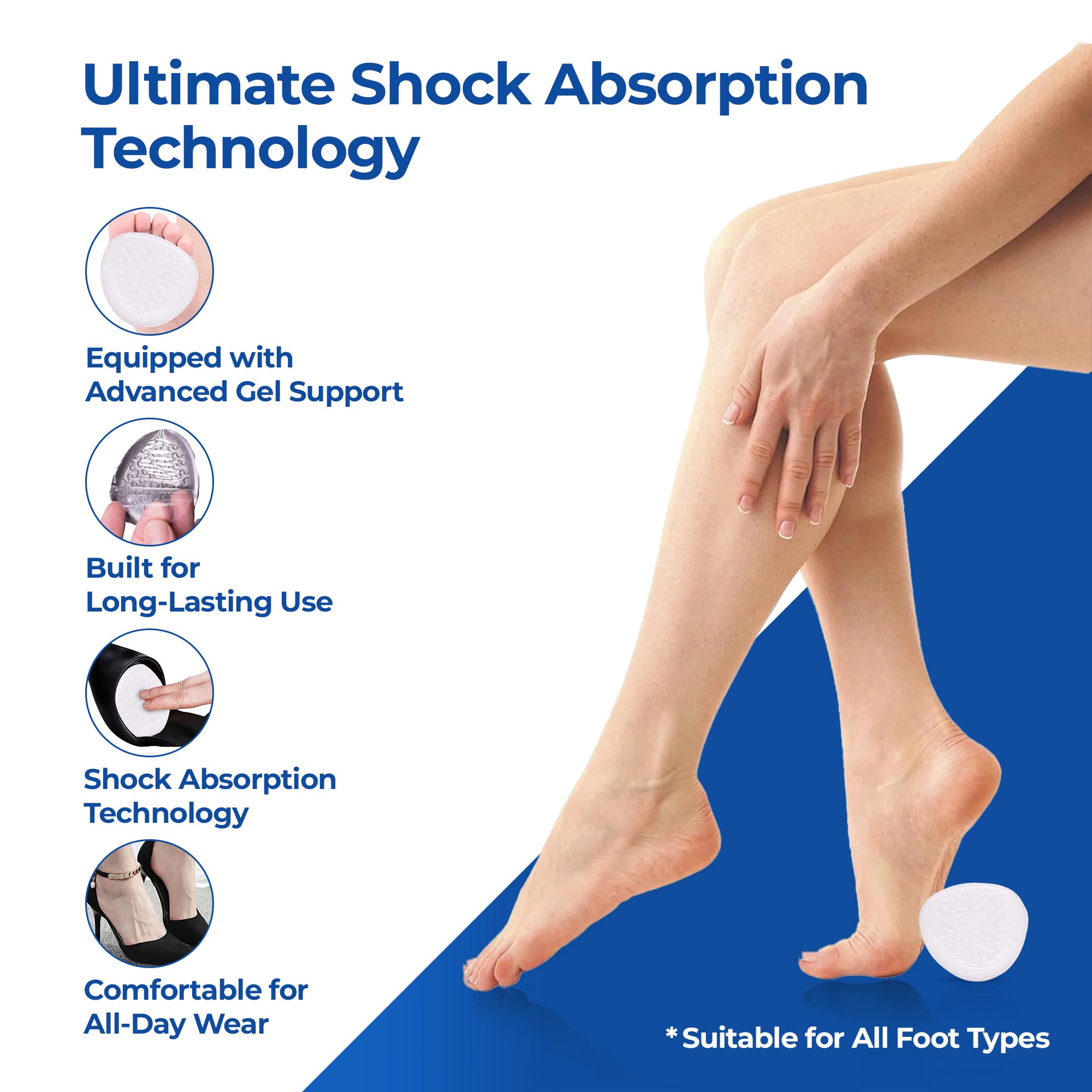Dr Foot high heel pads - Women's foot care accessory