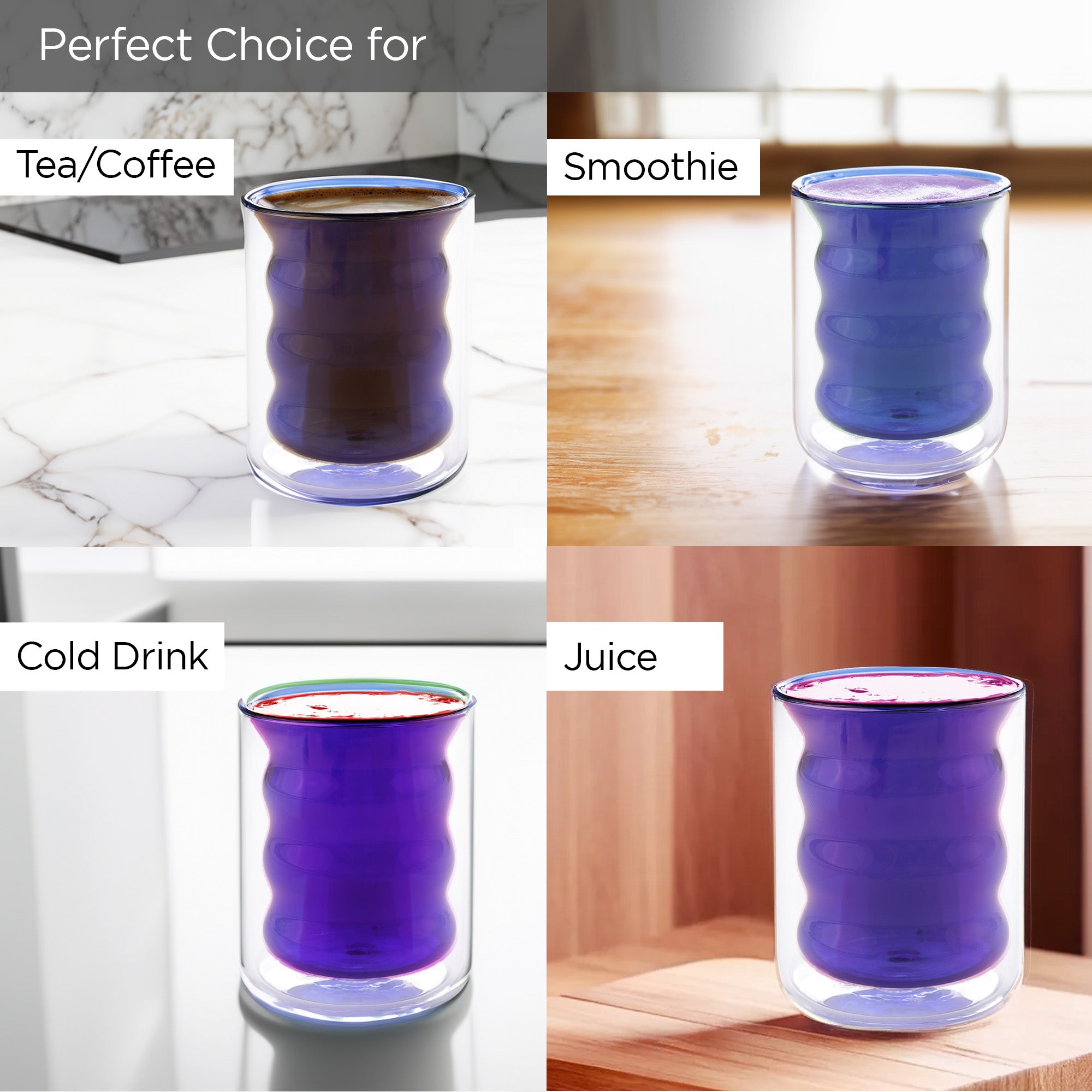 The Better Home stylish glass coffee mug - great for gifts