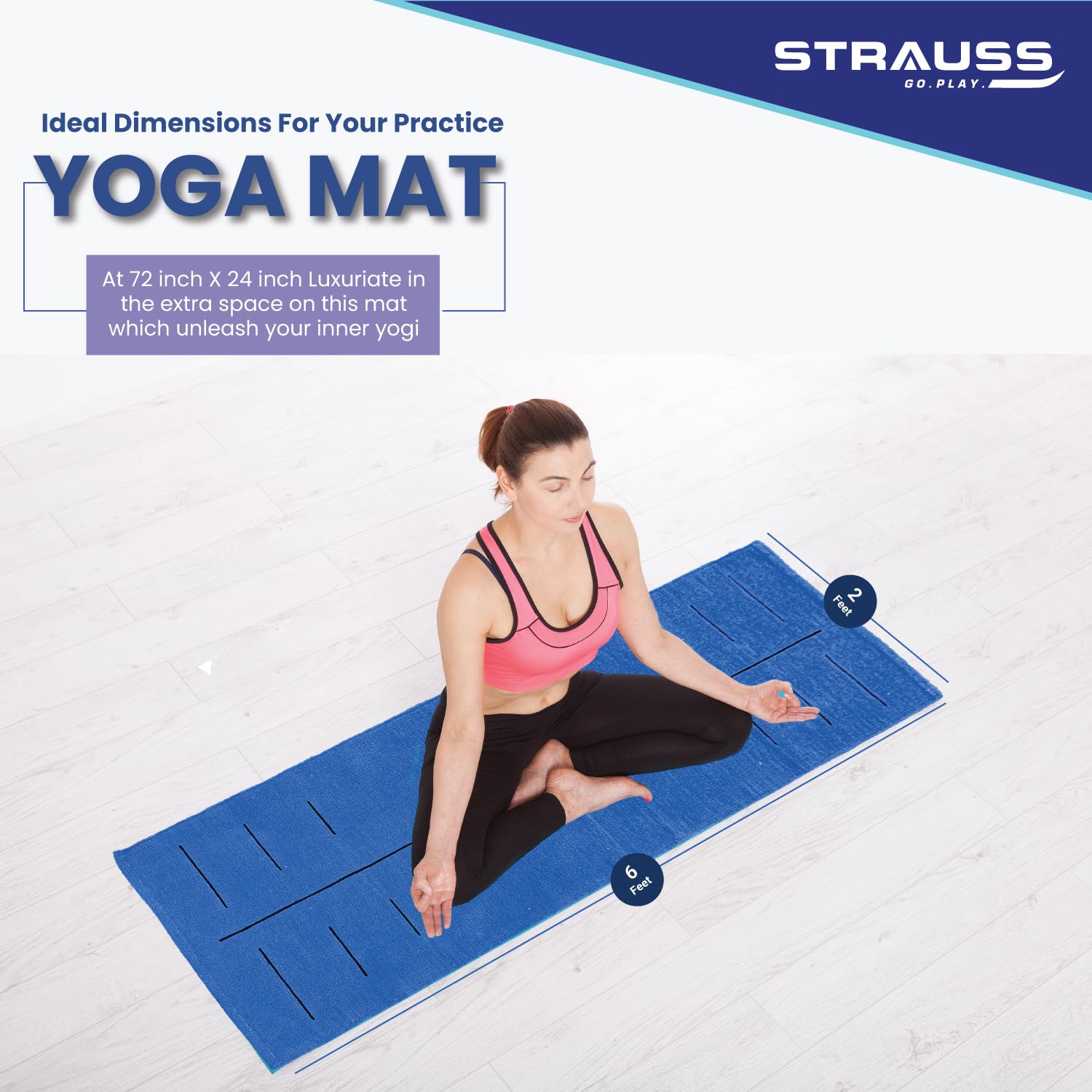 Strauss Cotton Yoga Mat - Pilates sessions