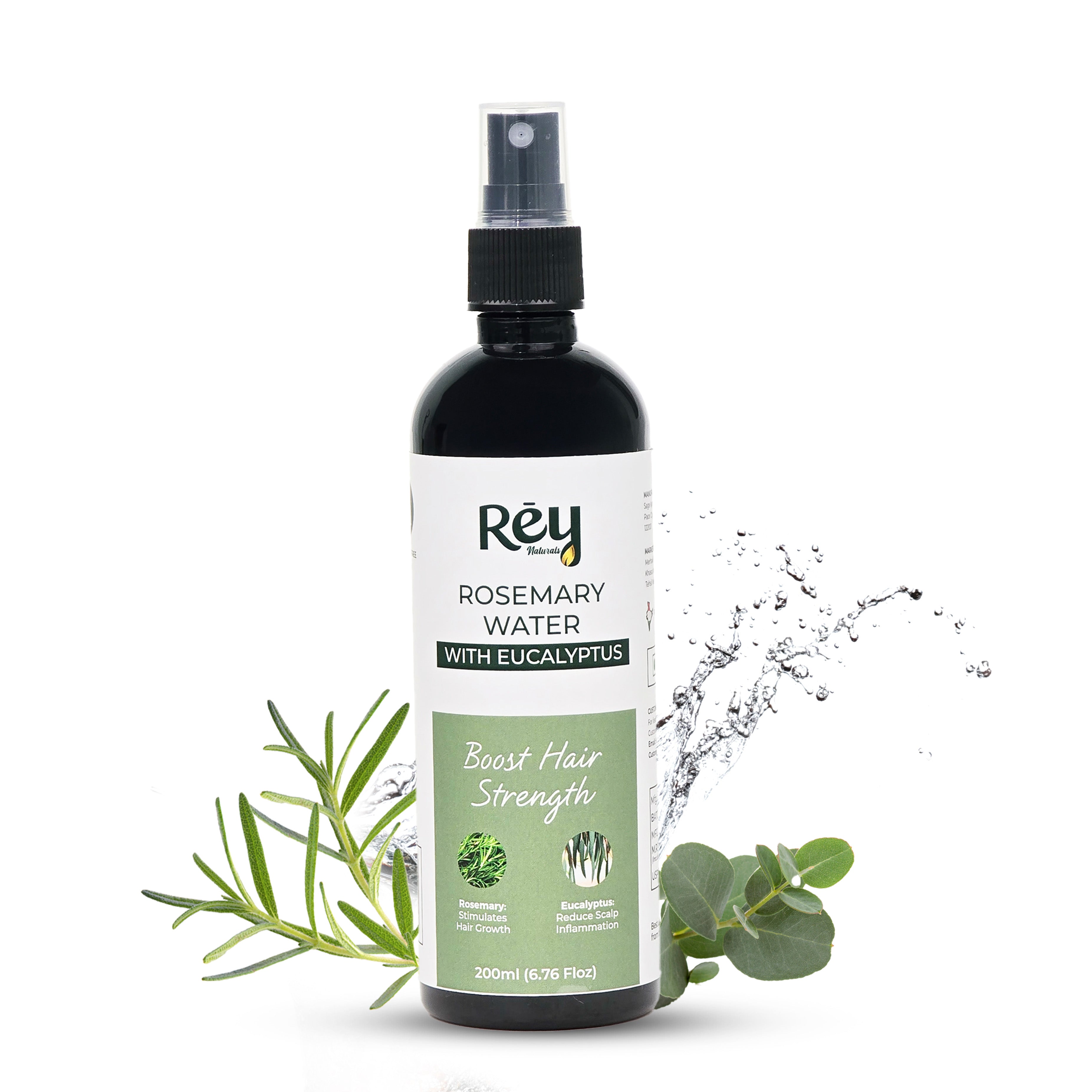 Rey Naturals Eucalyptus Rosemary Water - Hydrating Hair Spray