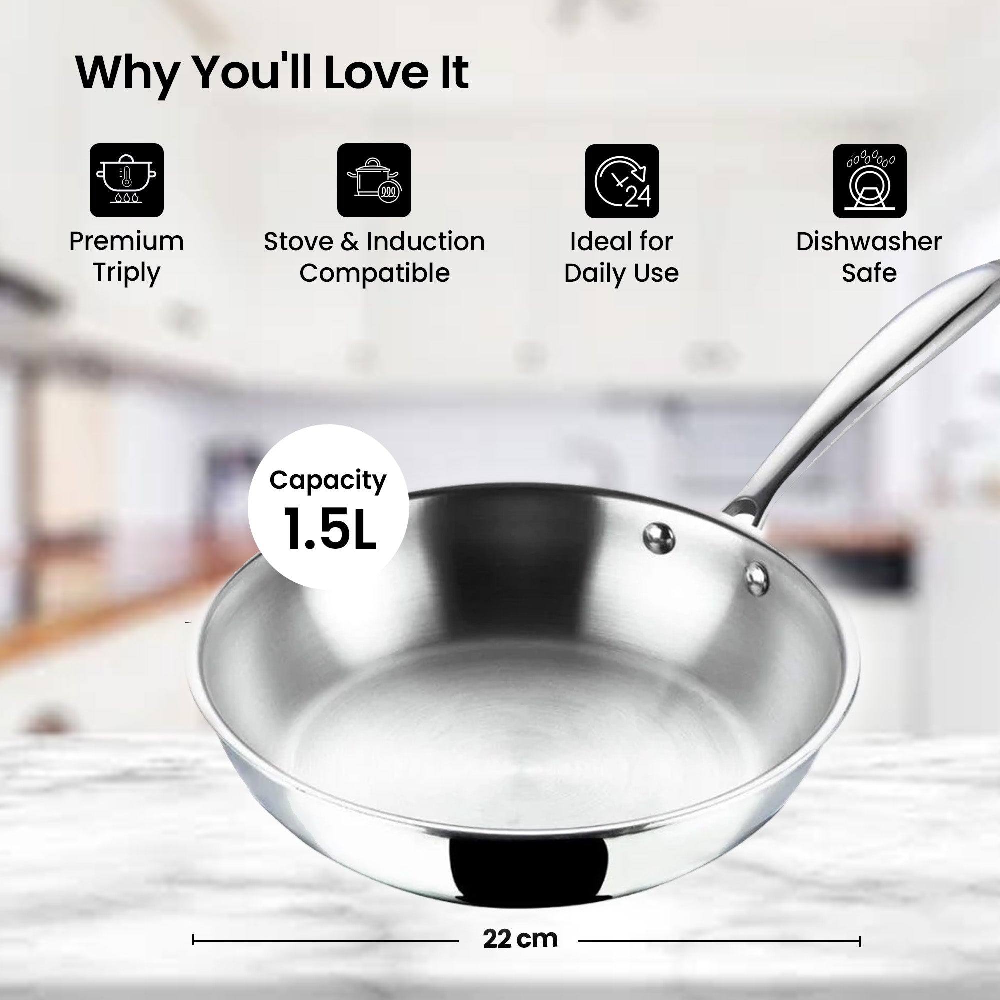 SAVYA HOME frying pan - stir frying