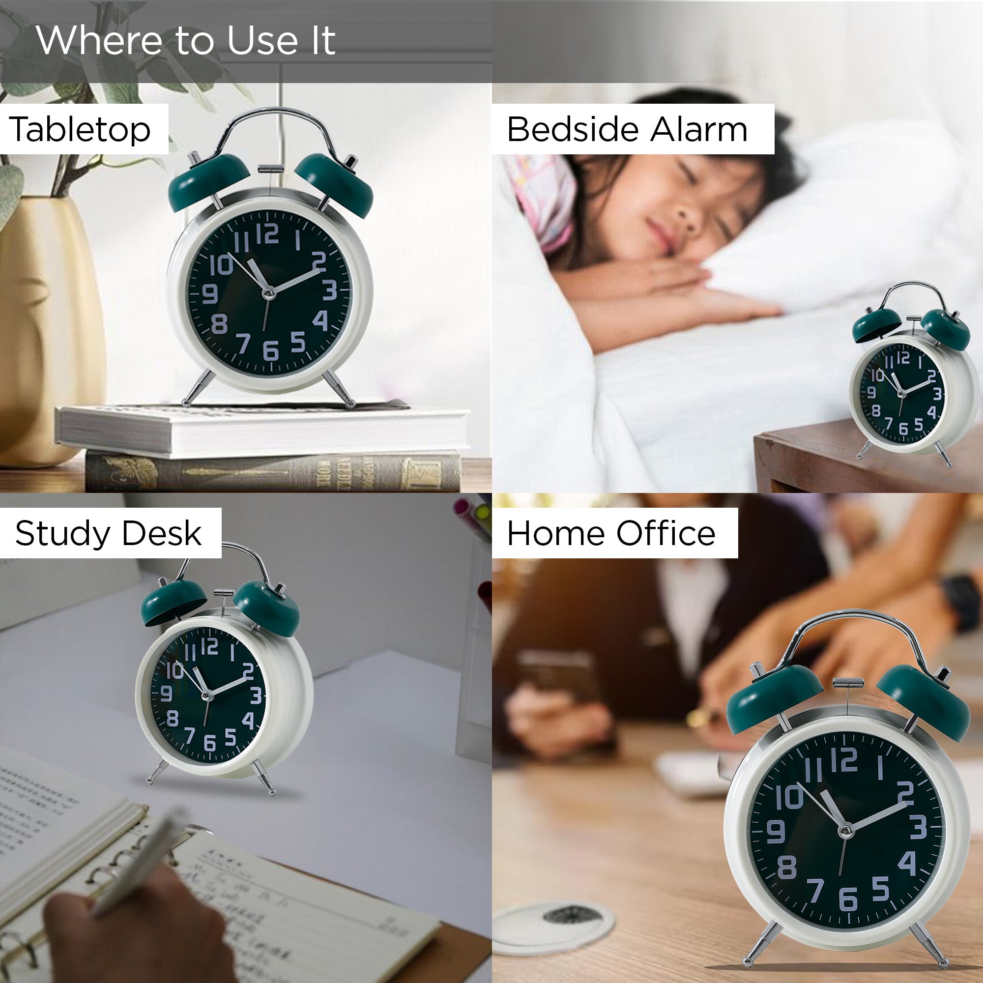 UMAI alarm clock - compact night light for kids' rooms