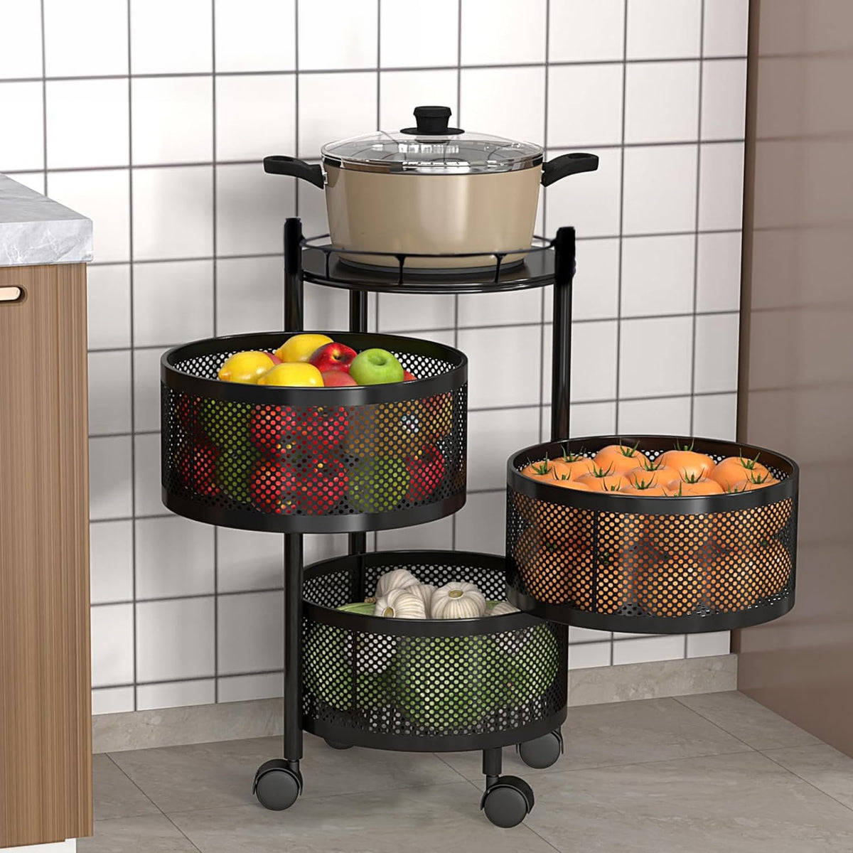 Kuber Industries storage trolley - Modern decor accent