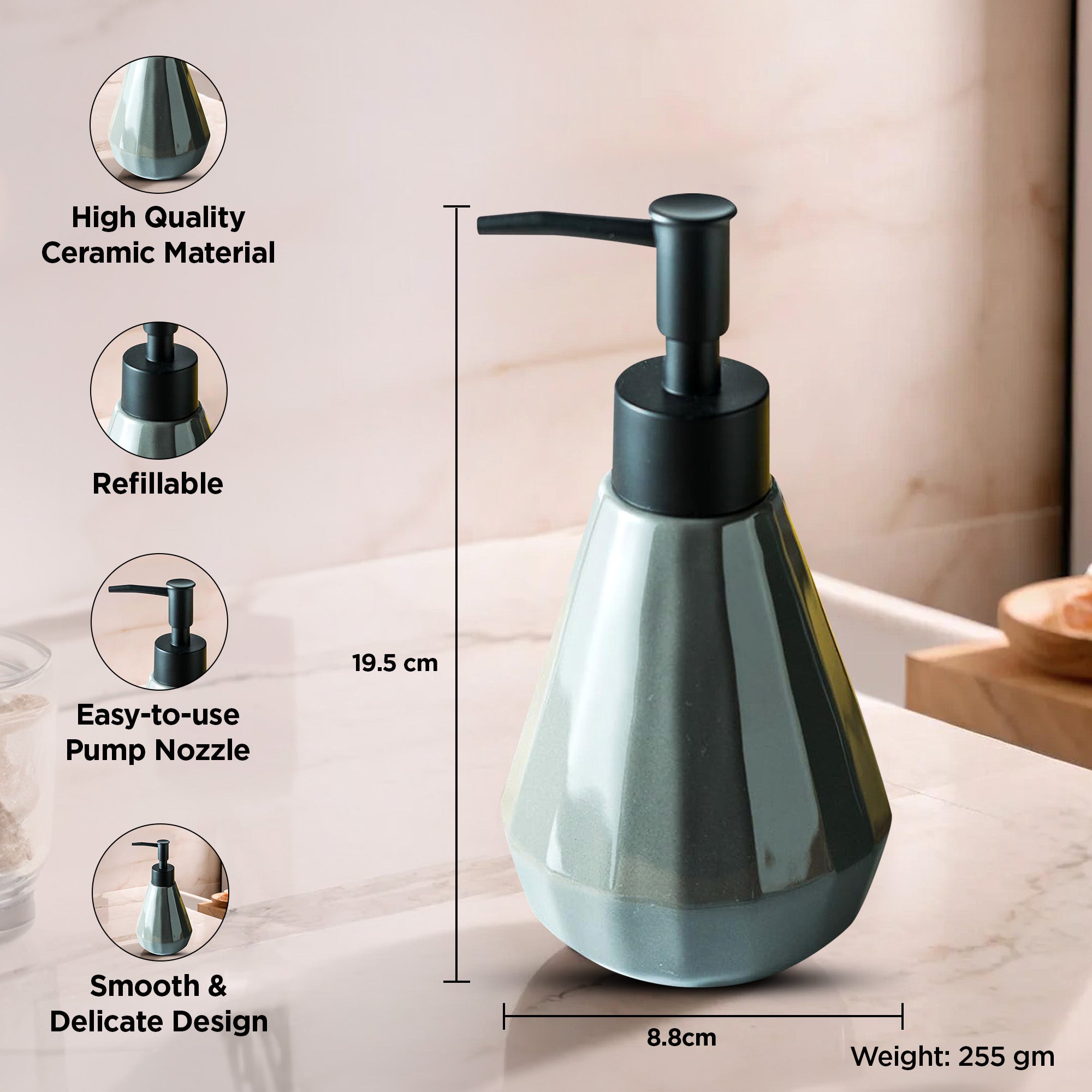 UMAI leak-proof soap dispenser - reliable daily use