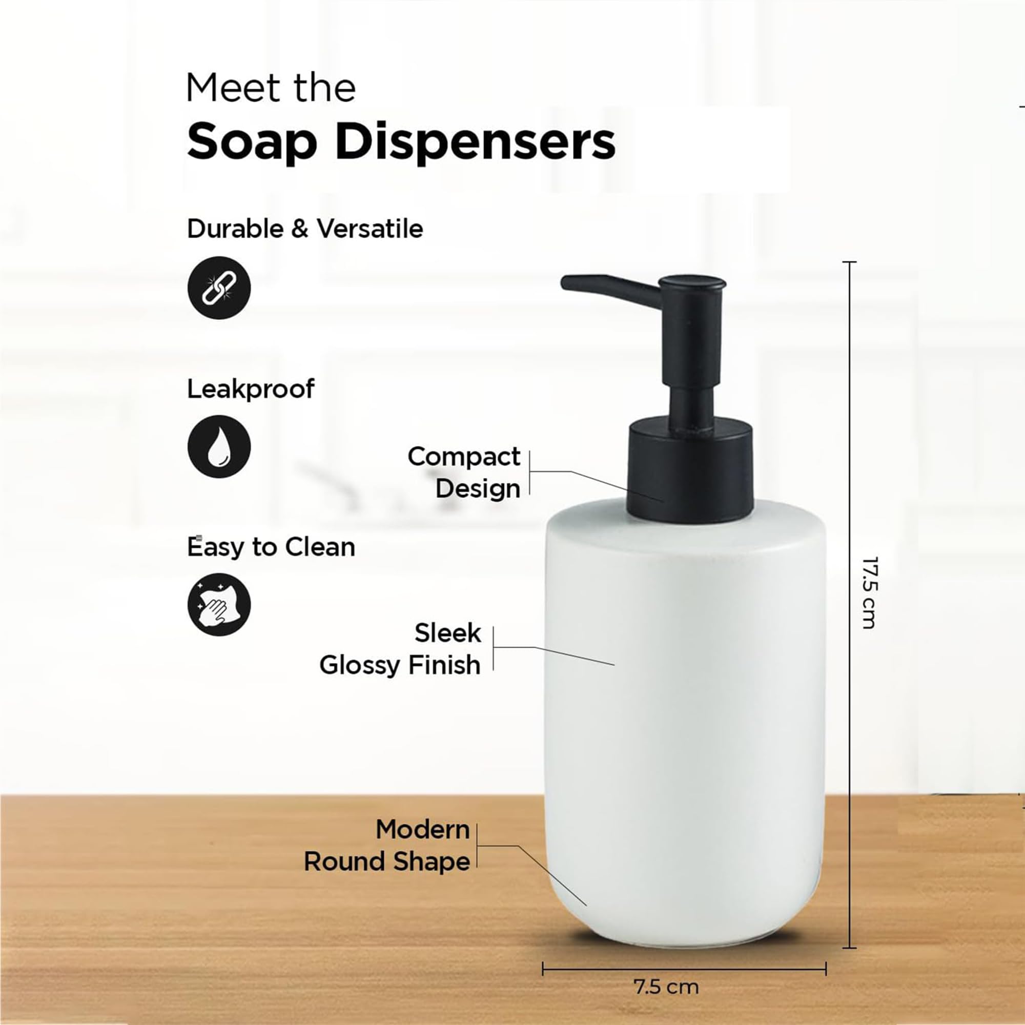 Kuber Industries Adjustable Soap Dispenser - Versatile Kitchen Solution
