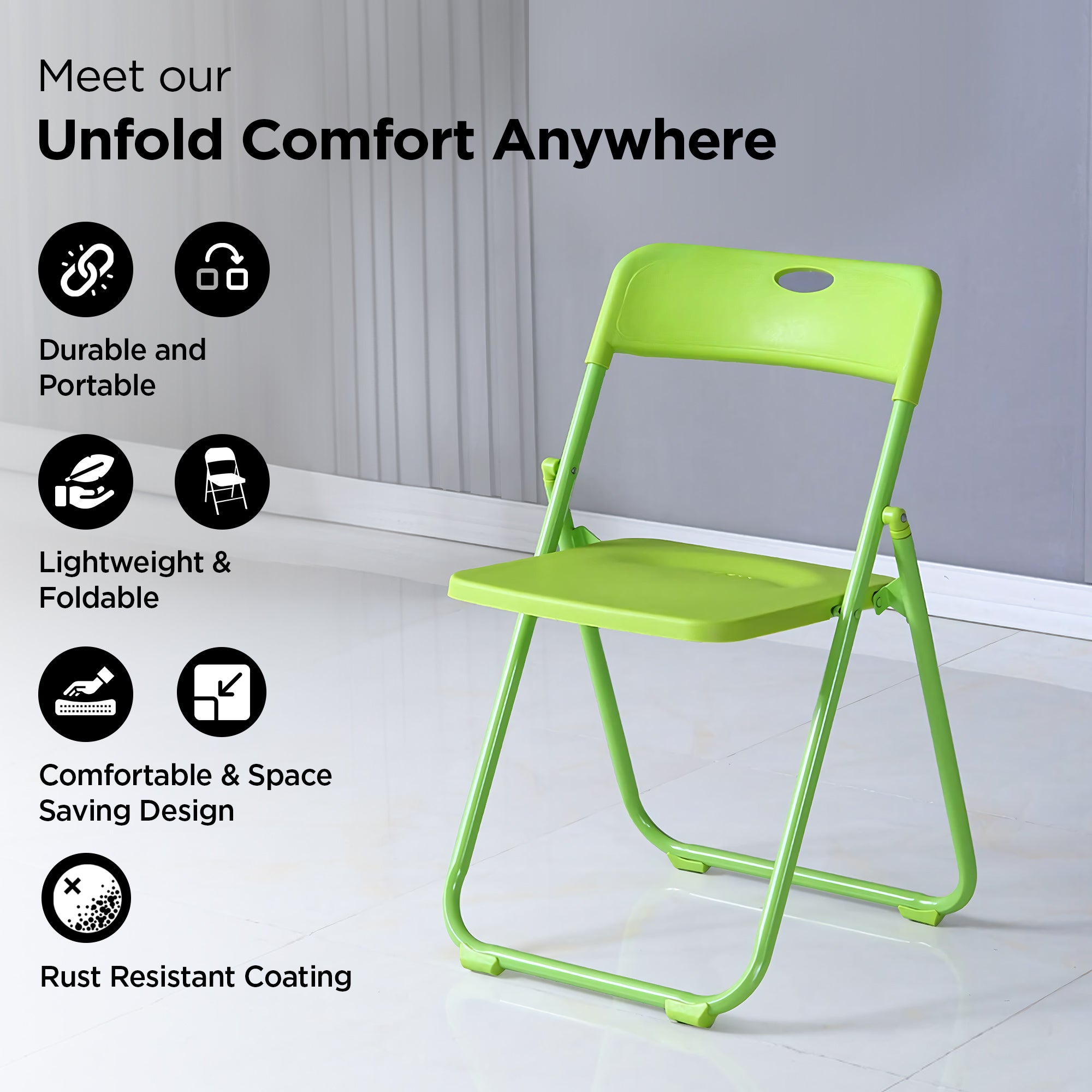 UMAI folding chair - Easy to store and transport