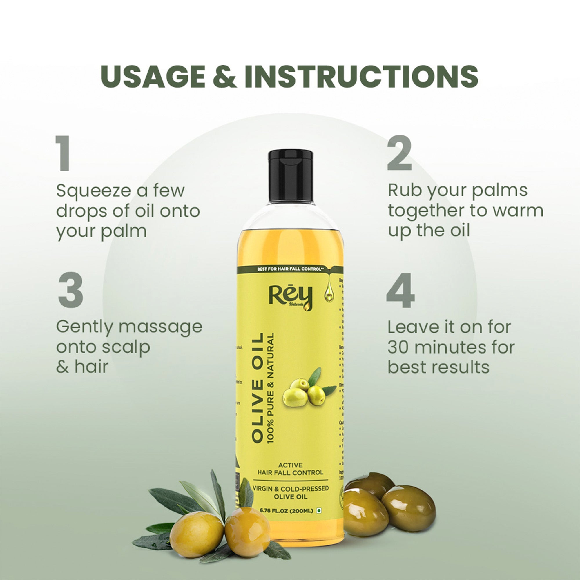 Rey Naturals Olive Oil - Skin moisturizing benefits