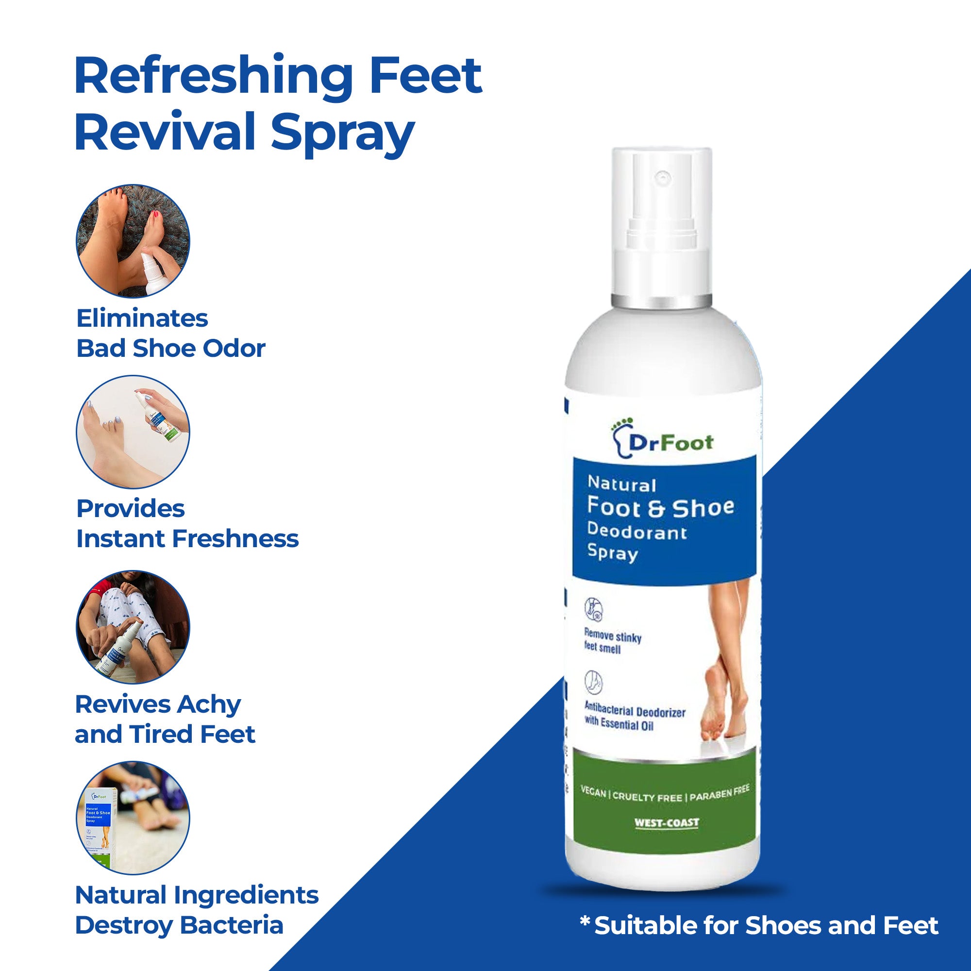 Dr Foot Shoe Deodorizer - Essential oil fragrance