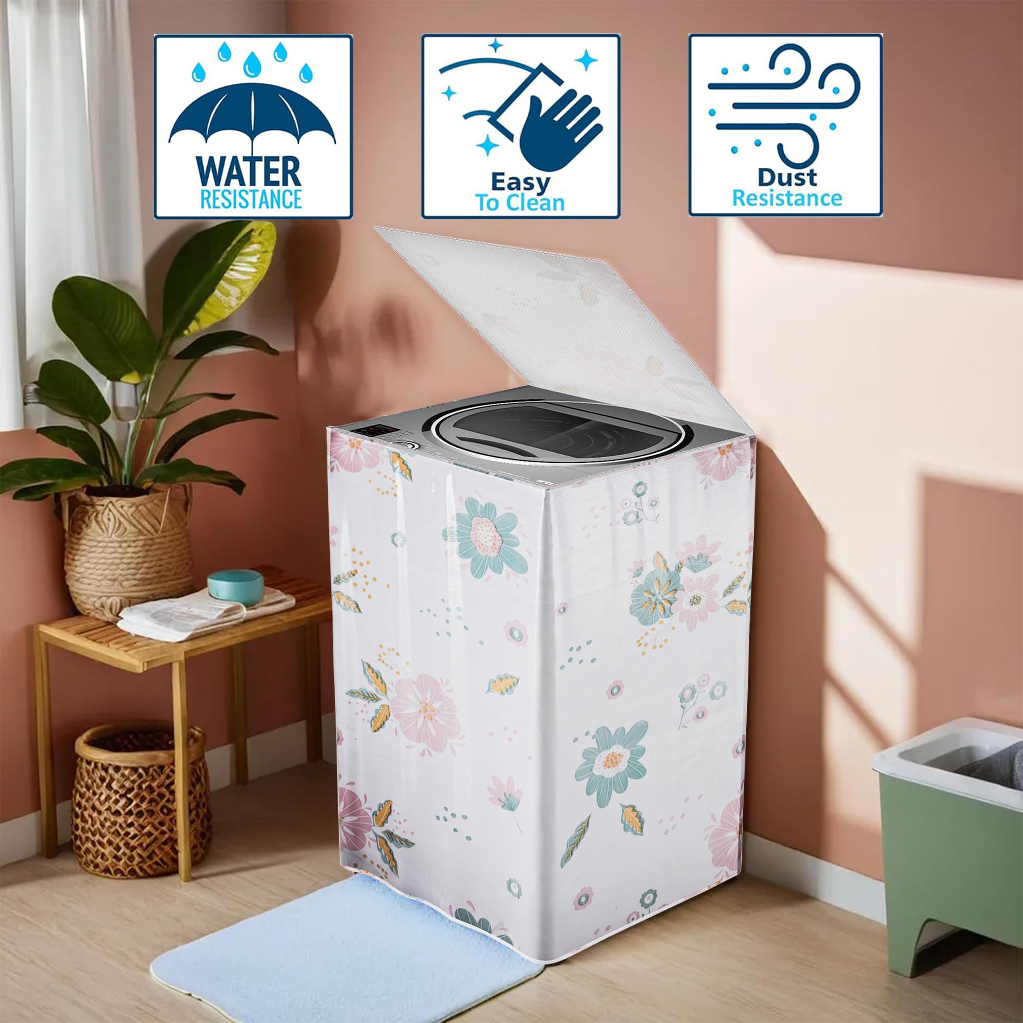 Kuber Industries washing machine cover - a stylish fit for home laundry