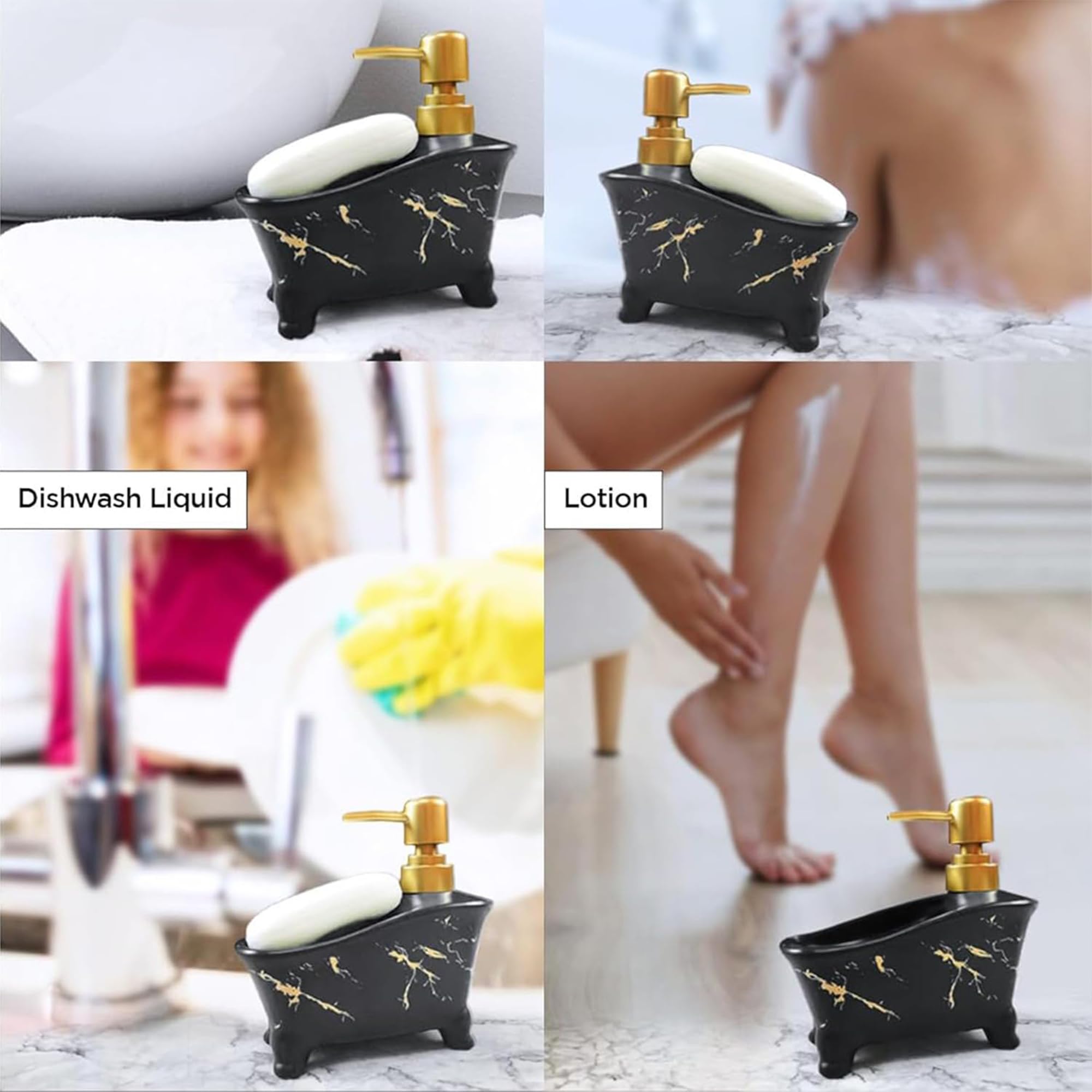 Kuber Liquid Soap Dispenser - Elegant bathroom accessory