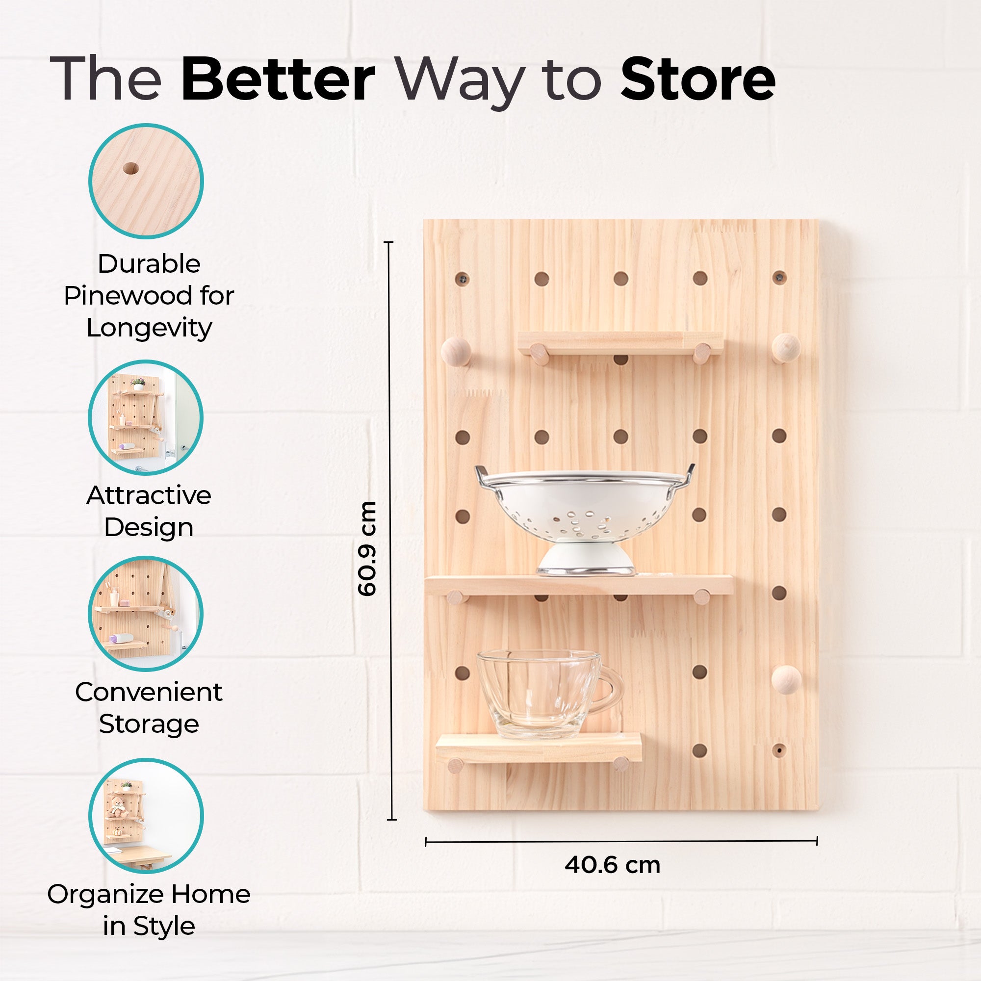 The Better Home wall organizer - Convenient storage solution for kids' rooms