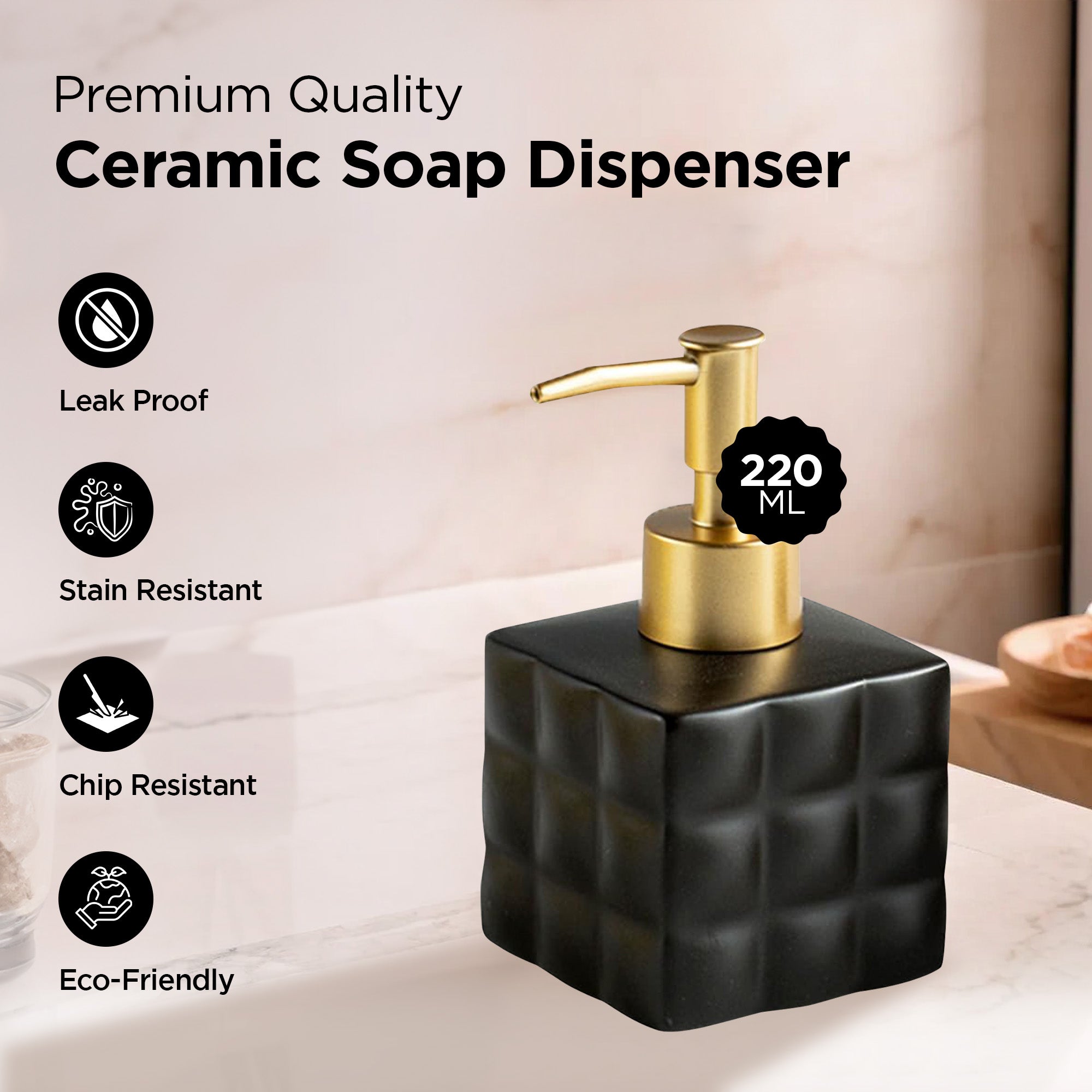 UMAI Ceramic Soap Dispenser - Stylish handwash solution