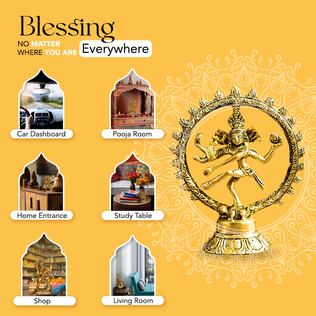 Ekhasa Nataraj Statue - Office Desk Blessing