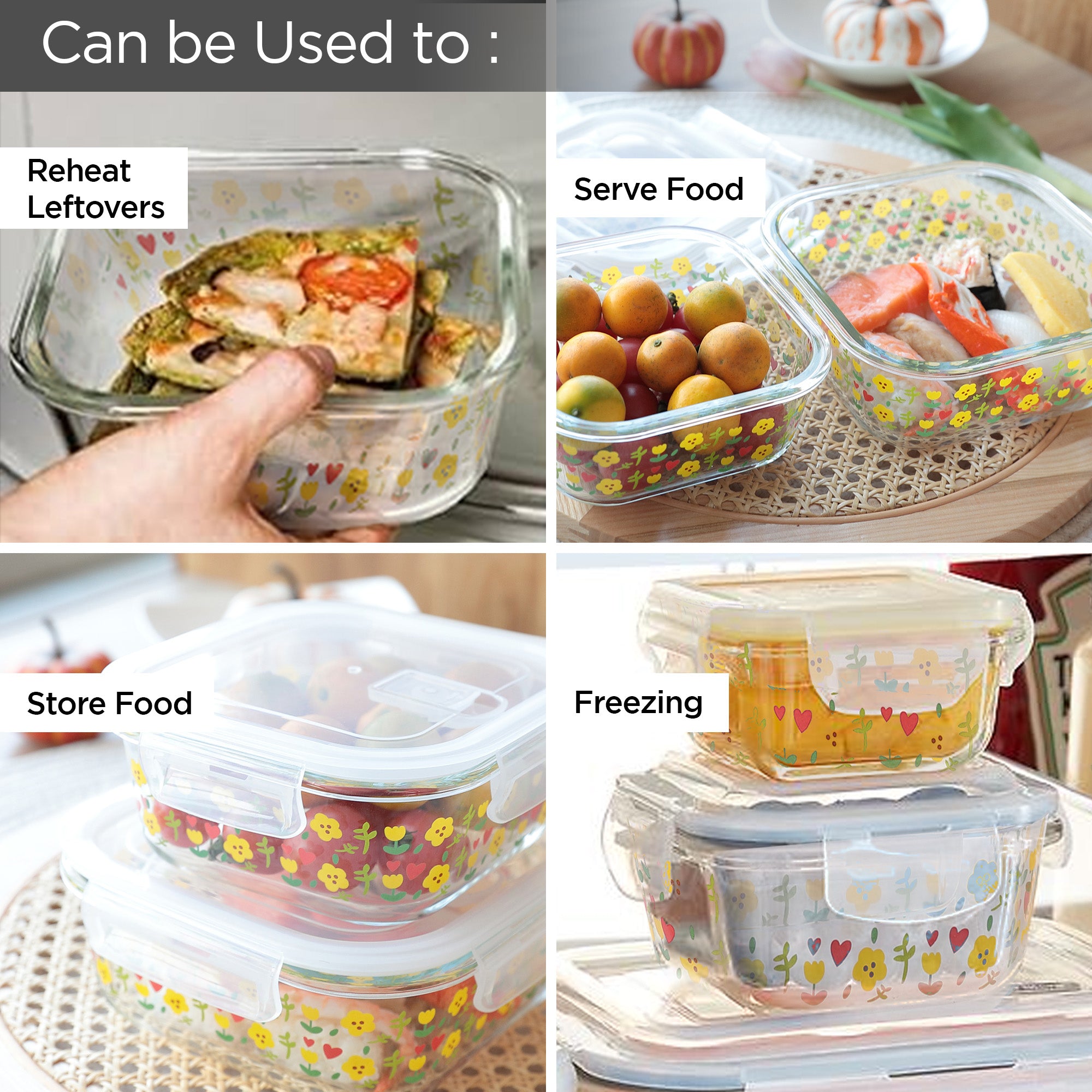 The Better Home UMAI Glass Storage Jars - Safe food storage solution