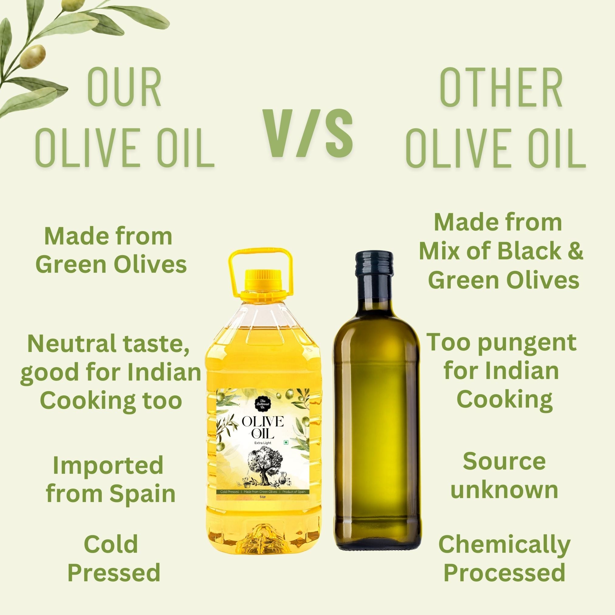 The Butternut Co. Olive Oil for Cooking - Salad Dressing