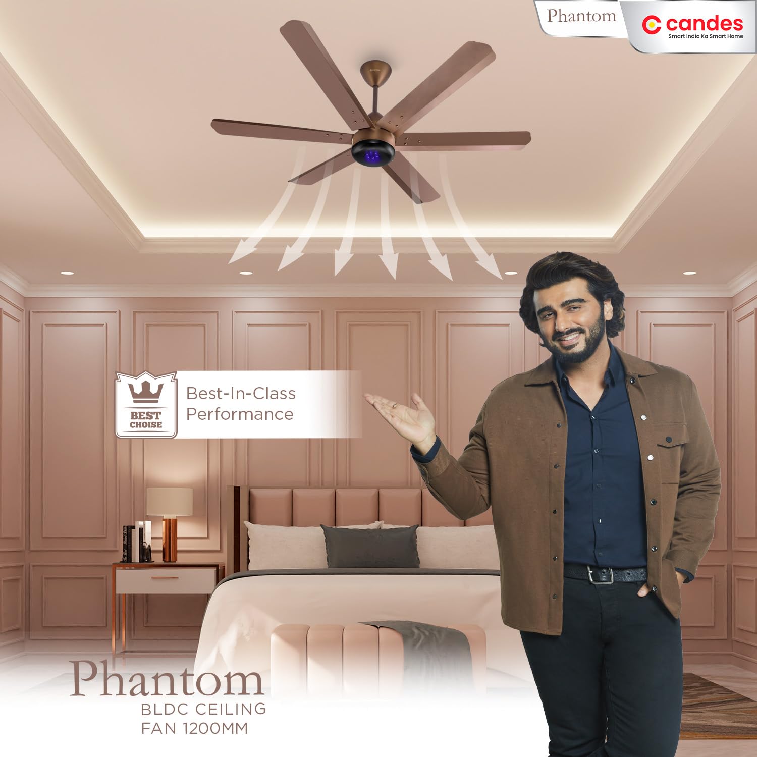 Candes Phantom BLDC Ceiling Fan - Remote Control Feature