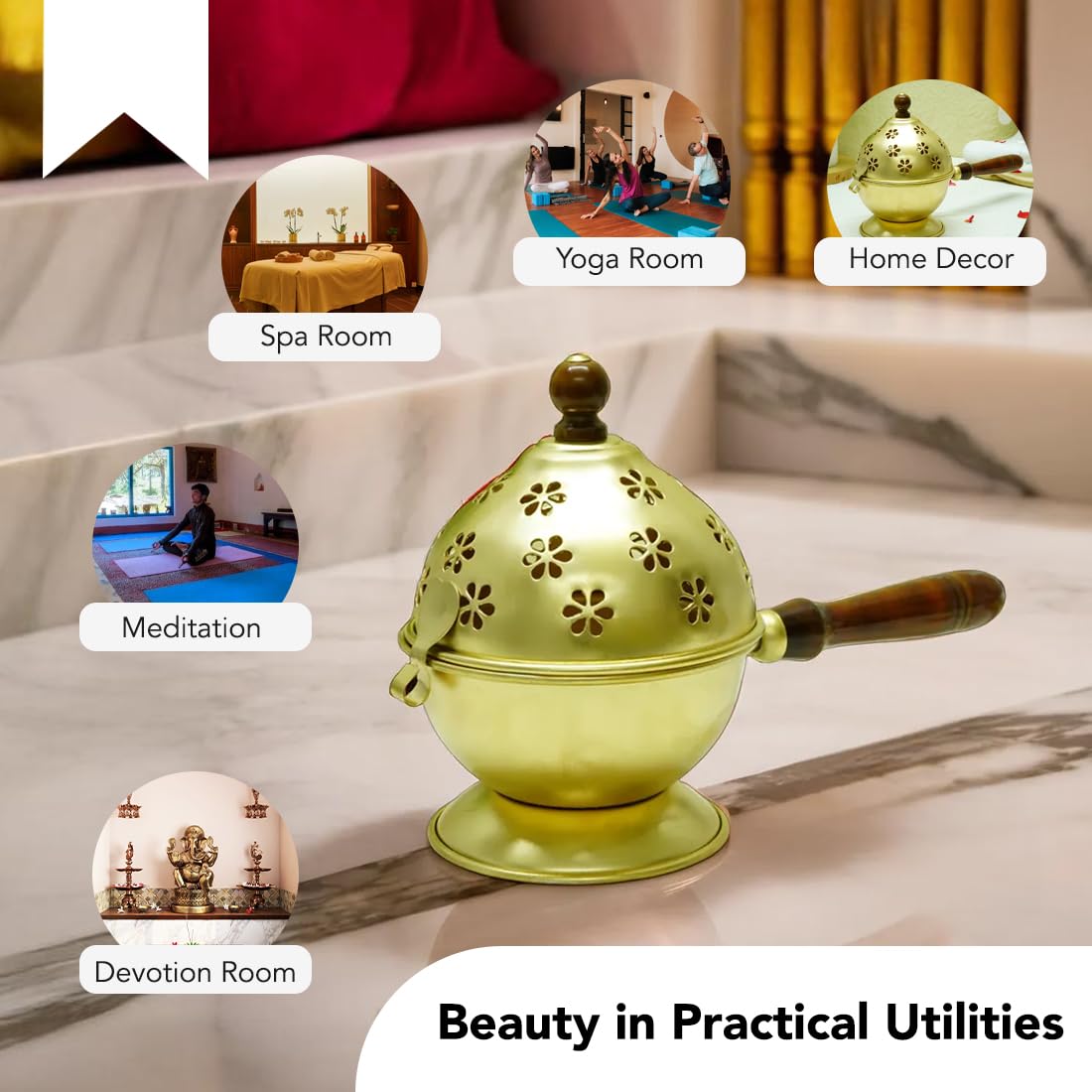 Ekhasa Dhoop Dani Burner - Meditation accessory