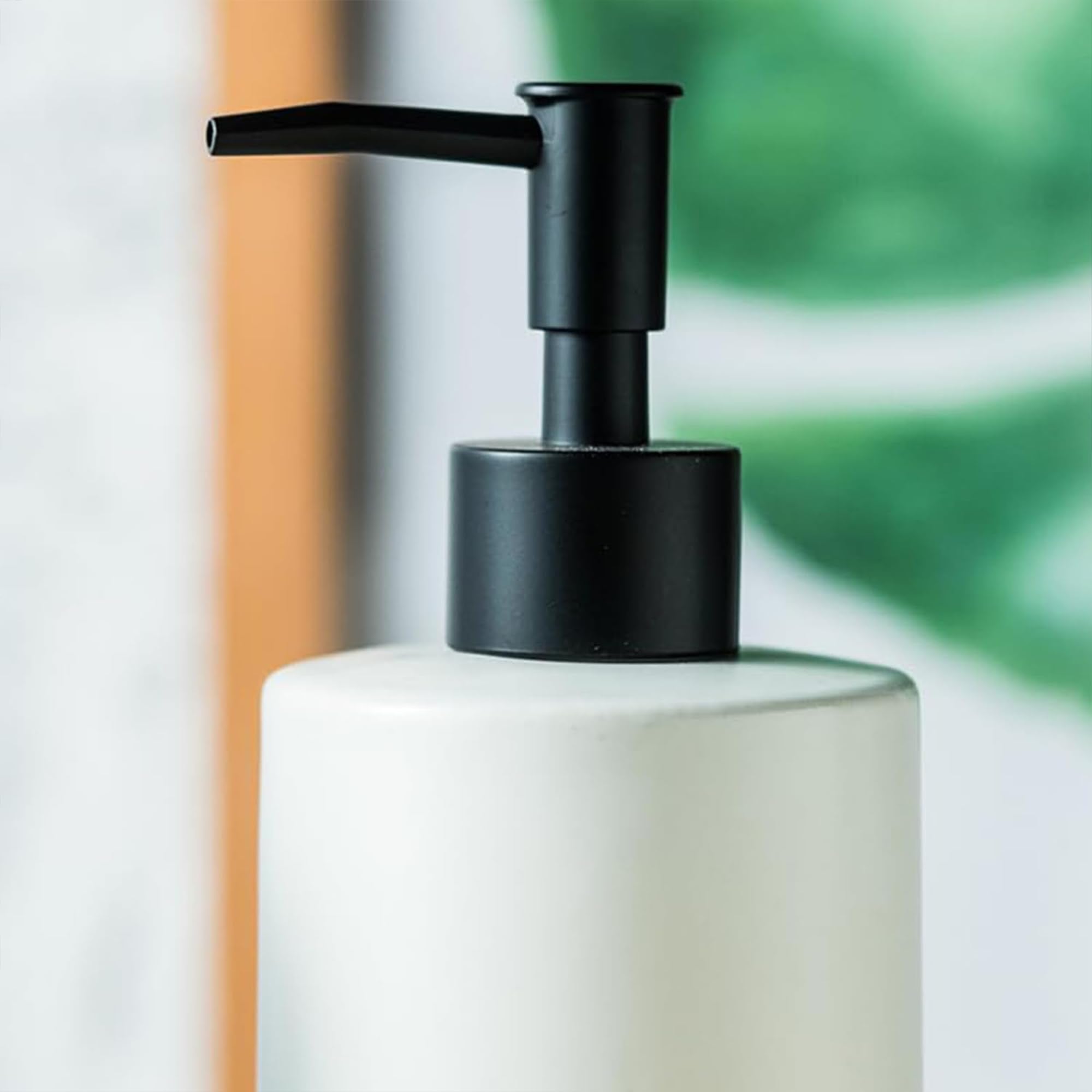 Kuber Industries Ceramic Soap Dispenser - Elegant Bathroom Accessory