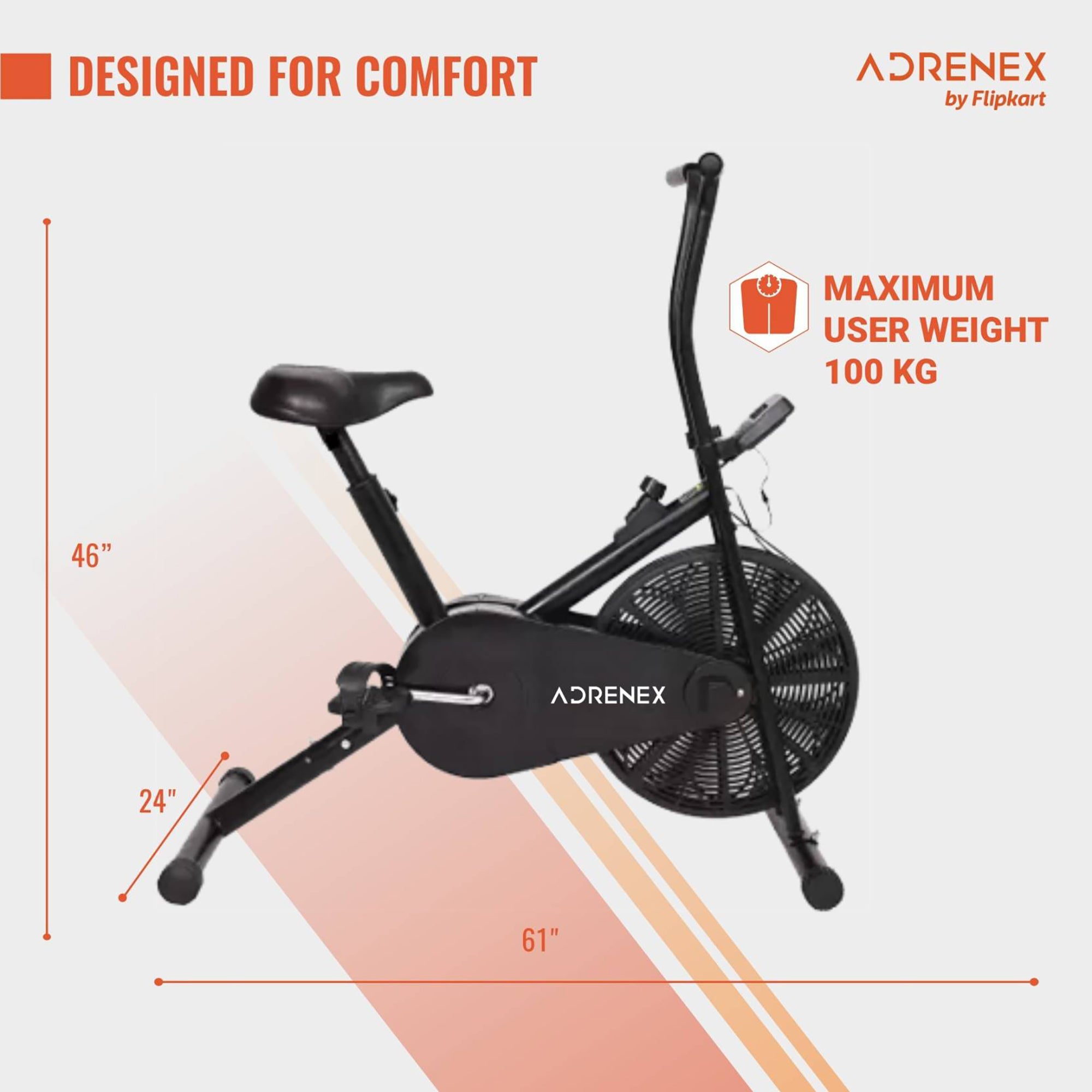 Reach AIRBIKE90 - Compact exercise bike