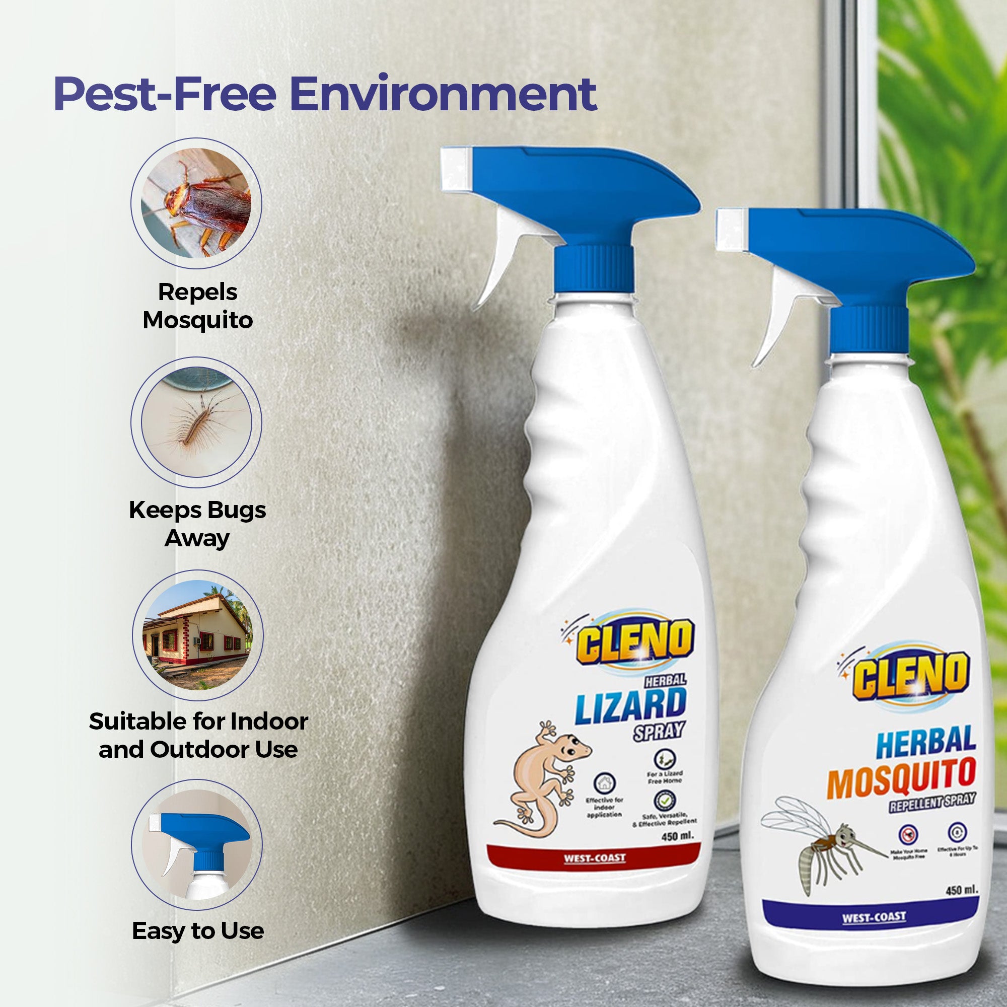 Cleno mosquito repellent spray - effective protection