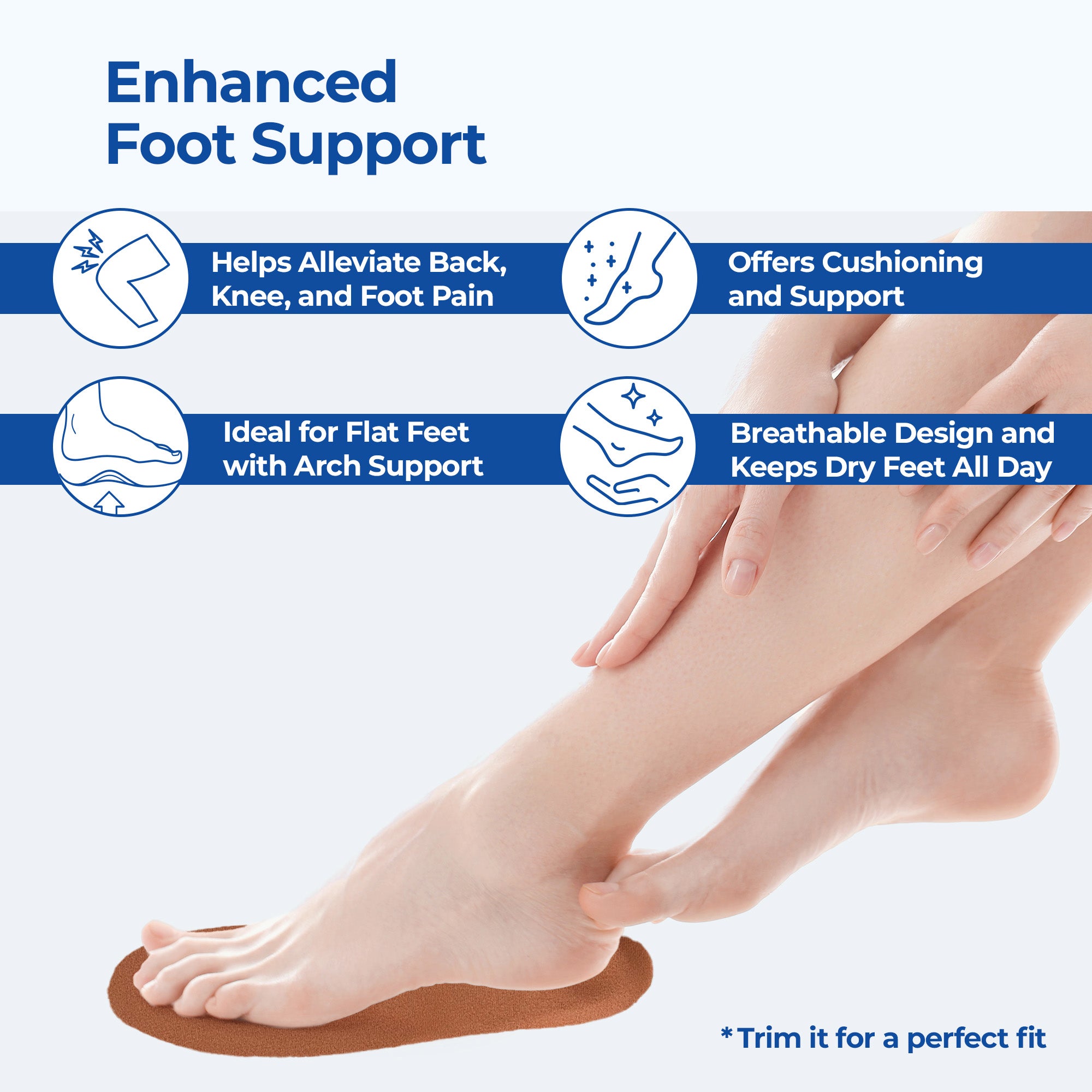 Dr Foot gel cushioning insoles - Relief from plantar fasciitis