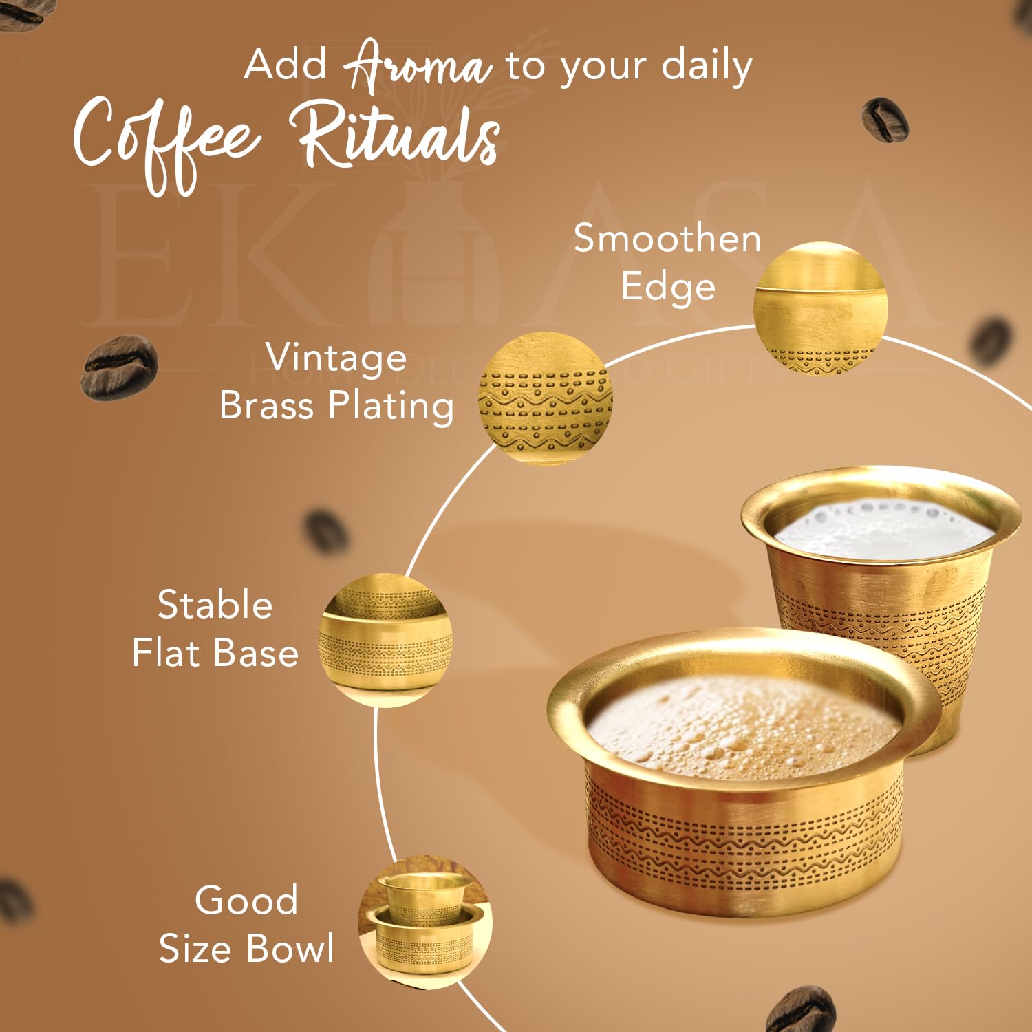 Ekhasa Heat Resistant Brass Set - Authentic South Indian Experience
