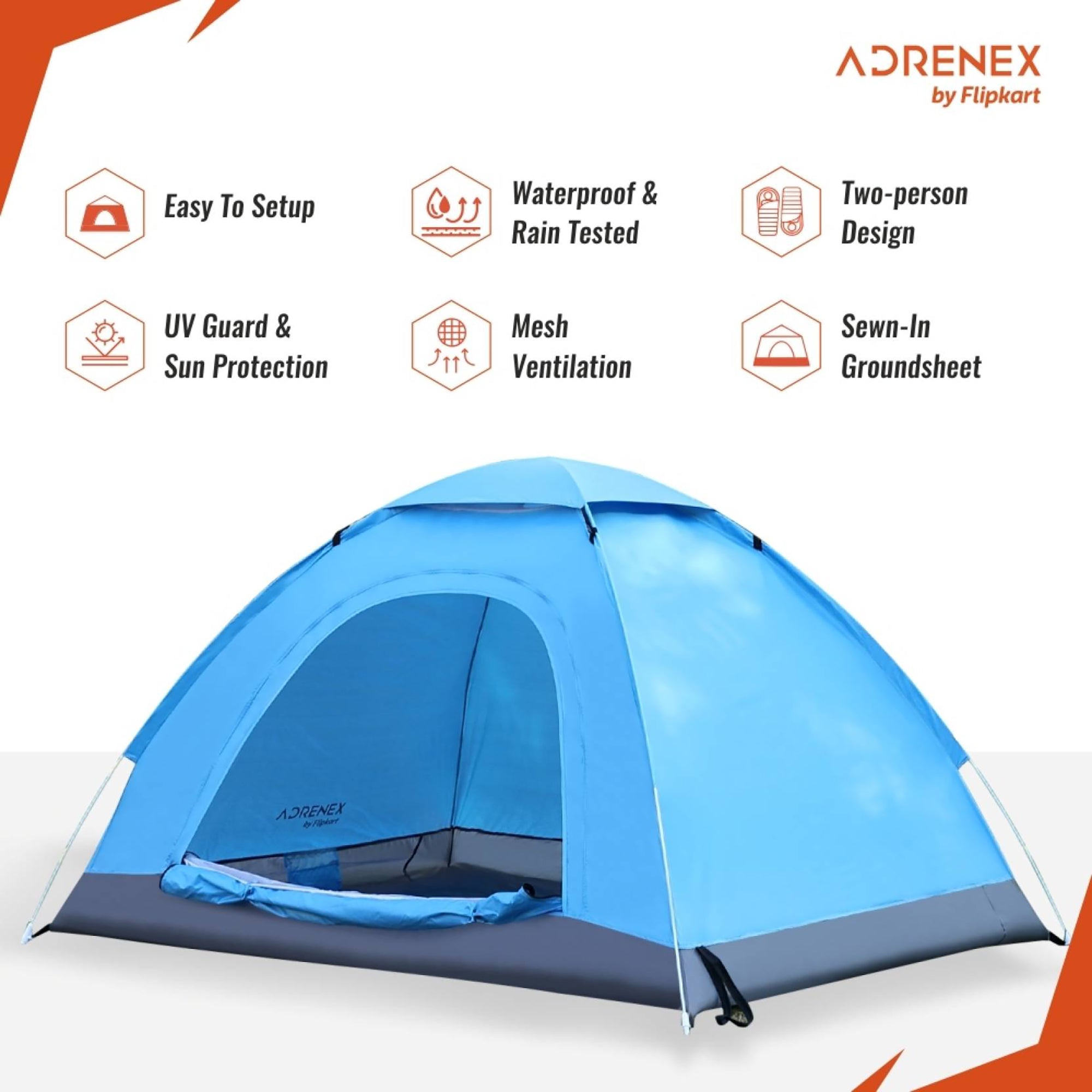 Reach Adrenex Camping Tent - Waterproof Protection for Outdoors