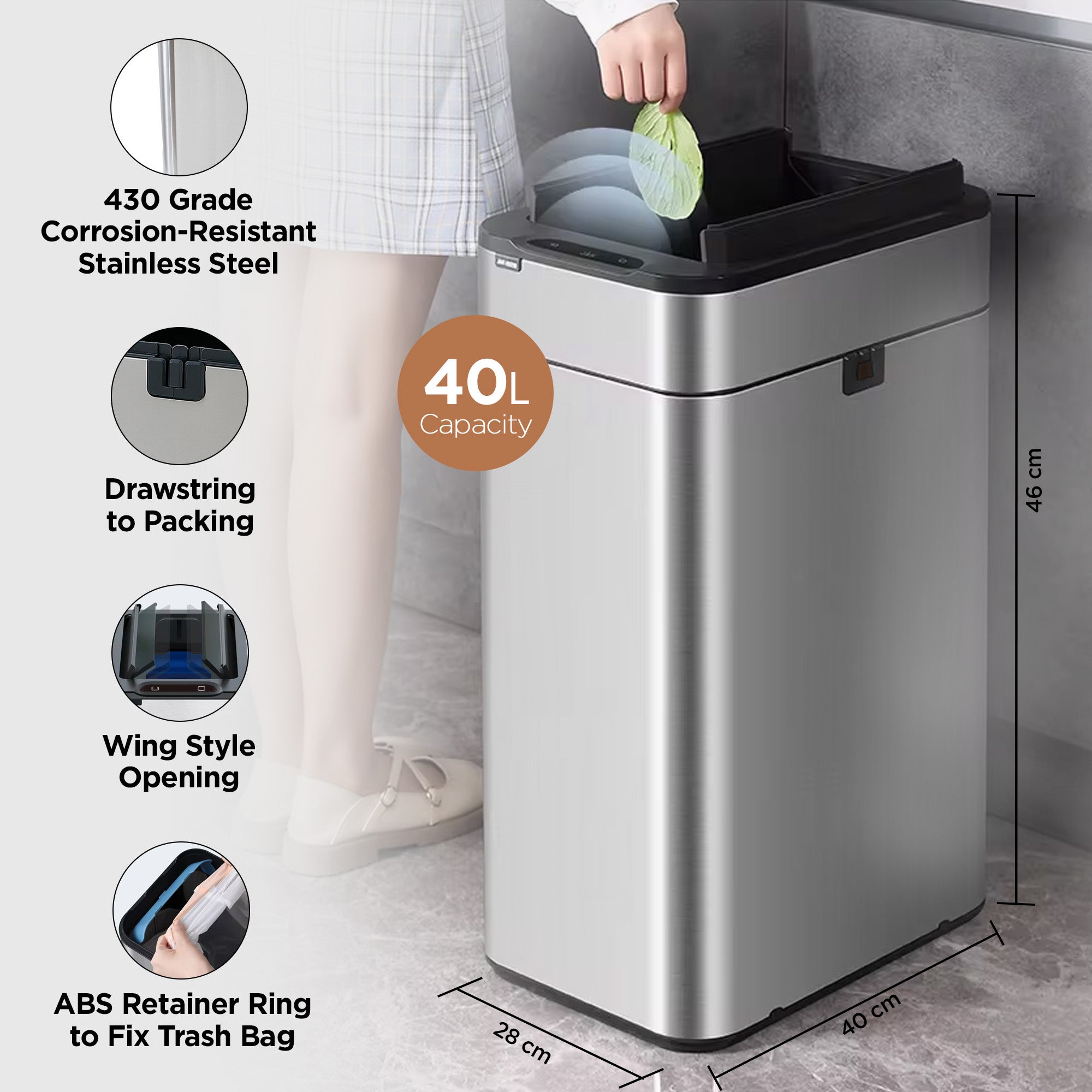 UMAI modern dustbin - office cleanliness
