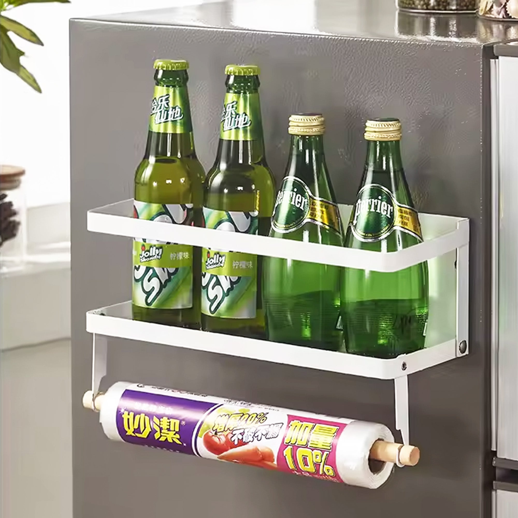 UMAI foldable kitchen rack - sleek white design