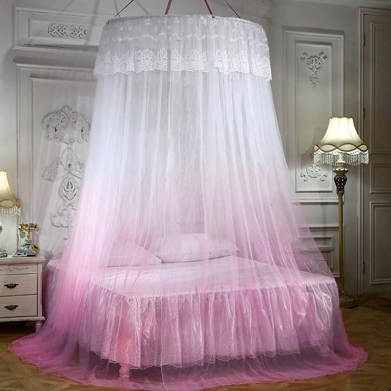 Classic Mosquito Net for Double Bed - Luxurious pink canopy