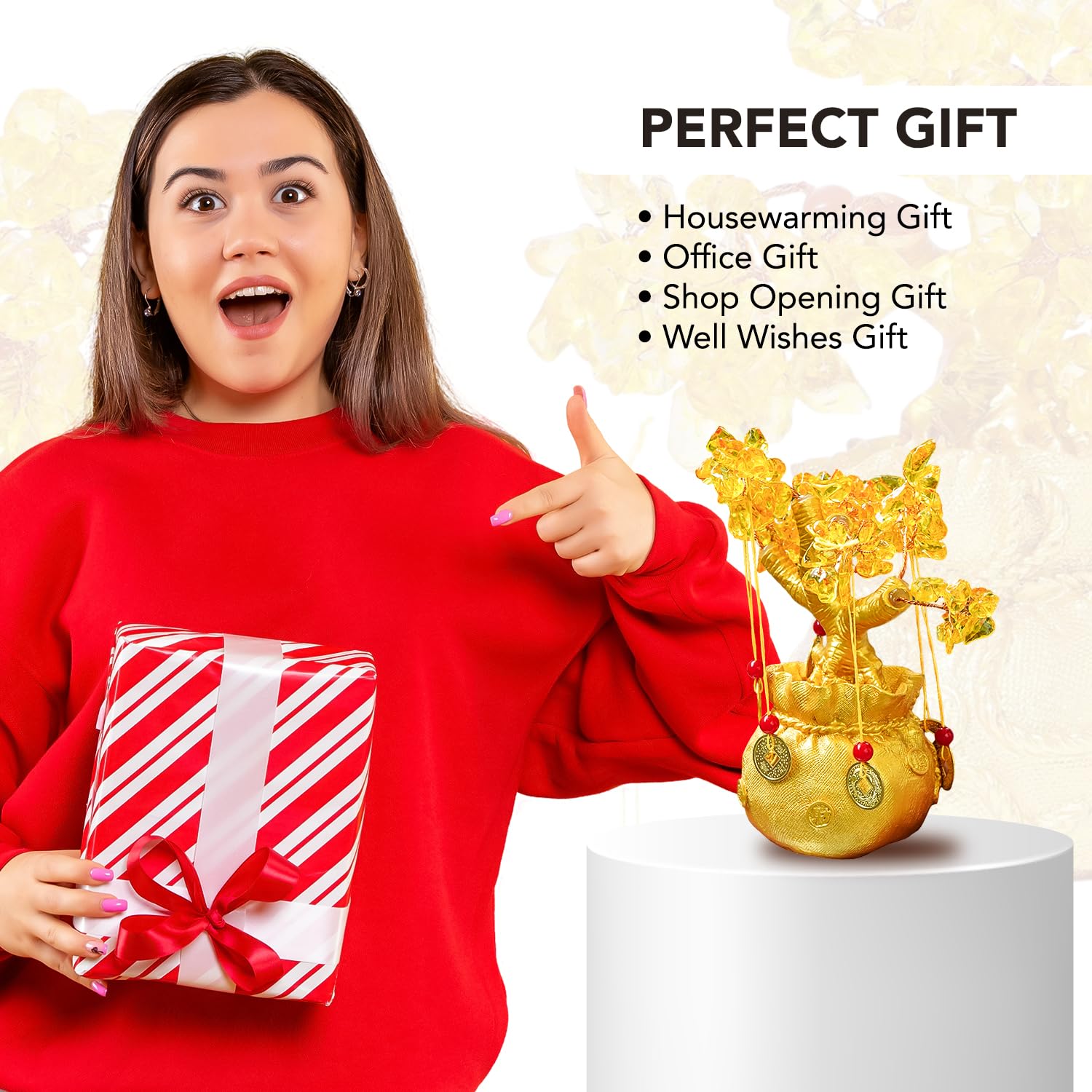 Ekhasa Citrine Money Tree - Office desk ornament