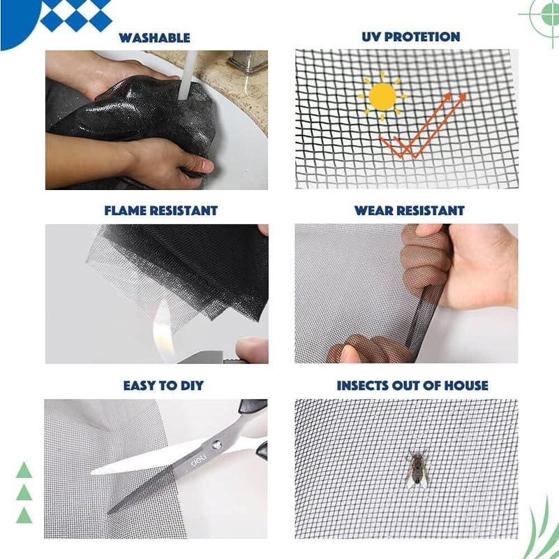 Classic Mosquito Net - Durable Fiberglass Screen for Kitchen