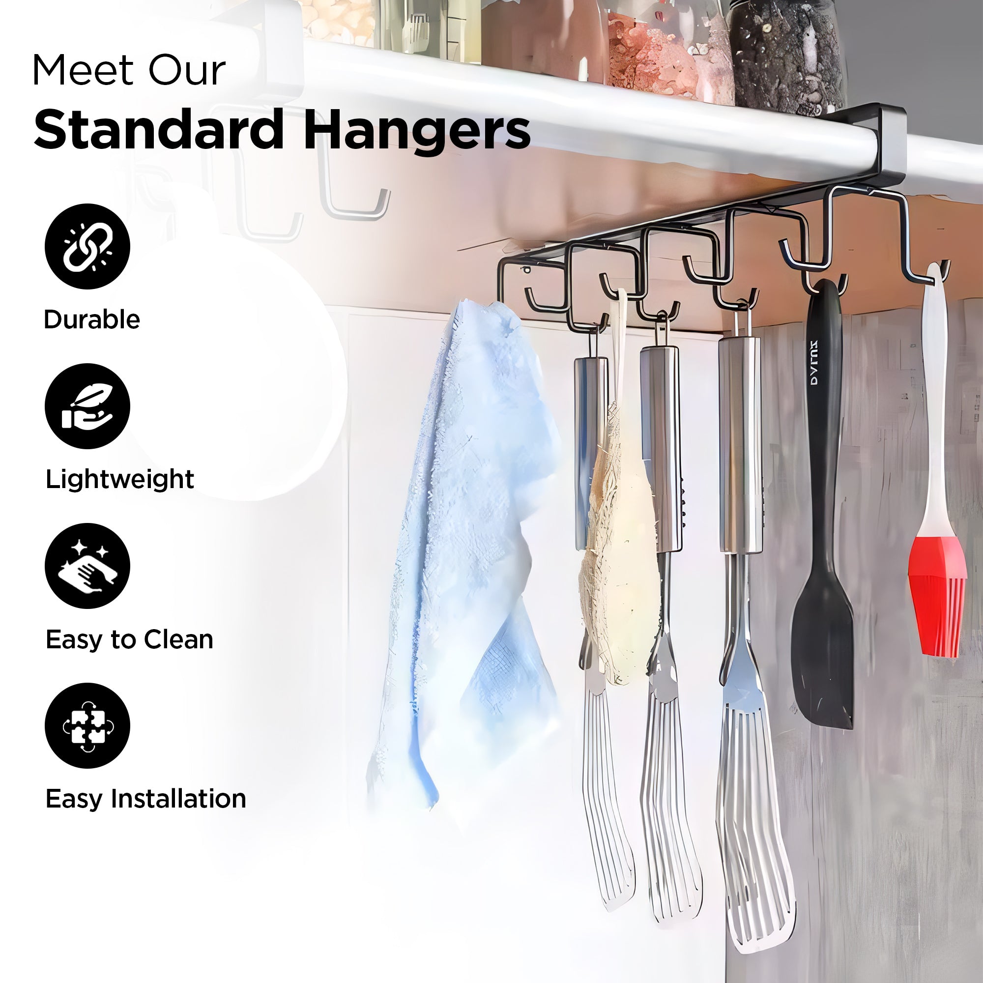 UMAI carbon metal hangers - space-saving design